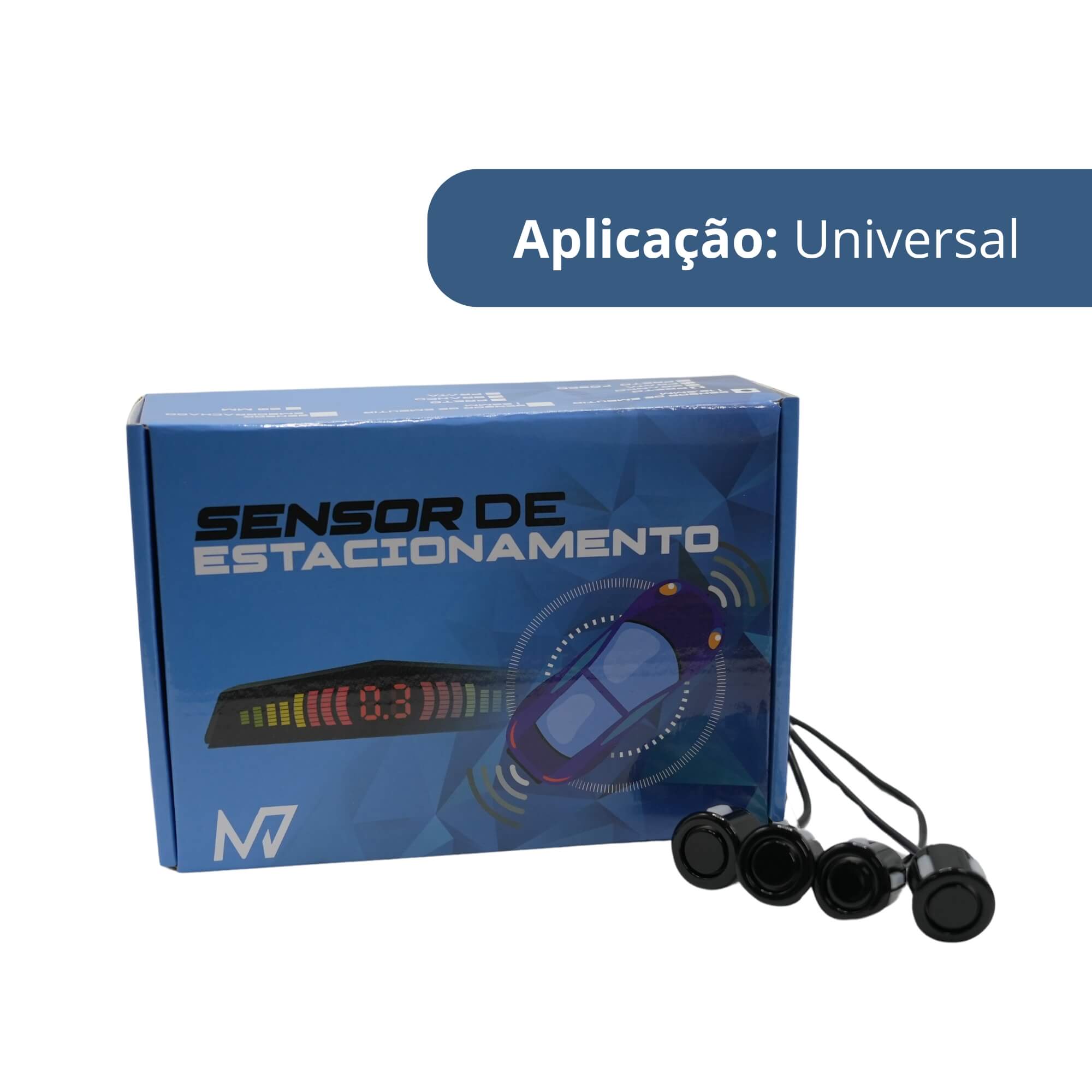 Sensor de Estacionamento de Sobrepor na cor Preta 22MM JR8 - JAM7SEMPR22