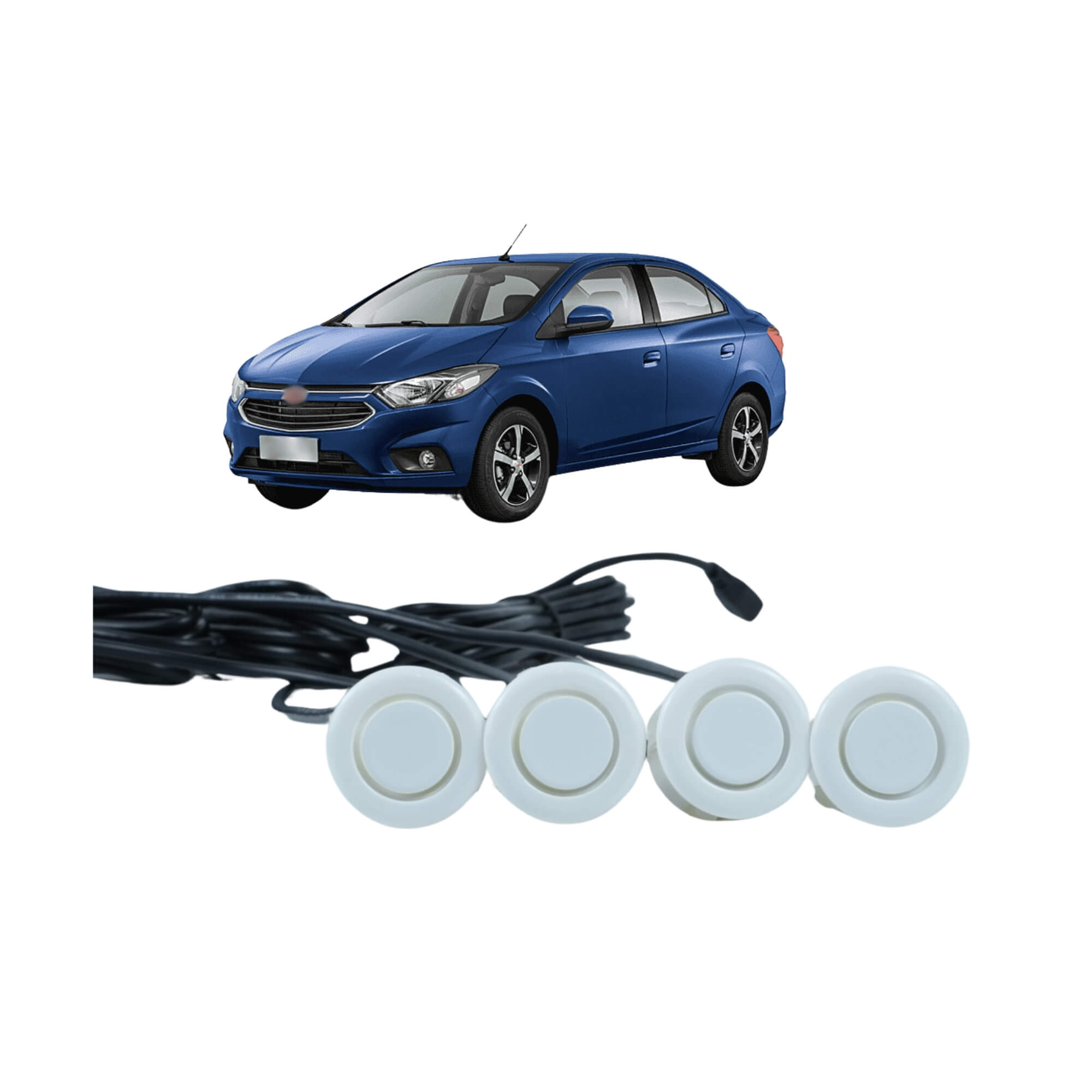 Sensor de Estacionamento na cor Branco 22mm JR8 - JAM7SEMBR22