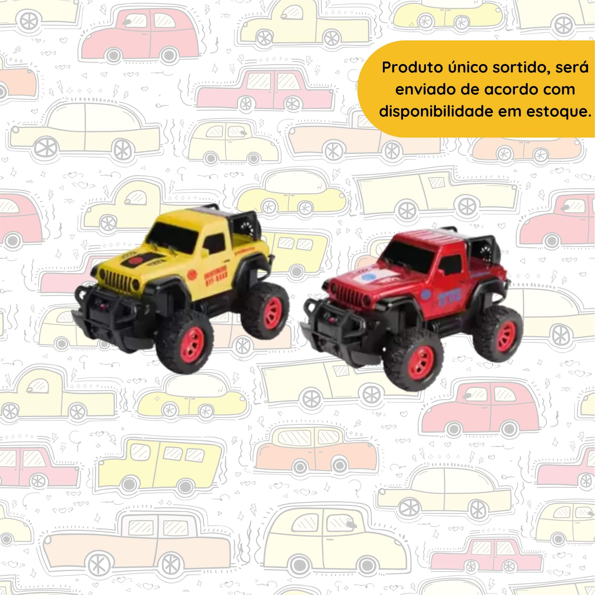 Brinquedo Carrinho Brinquedo de Controle Remoto Aventureiro Off Road Cor Sortida Polibrinq - CAR813