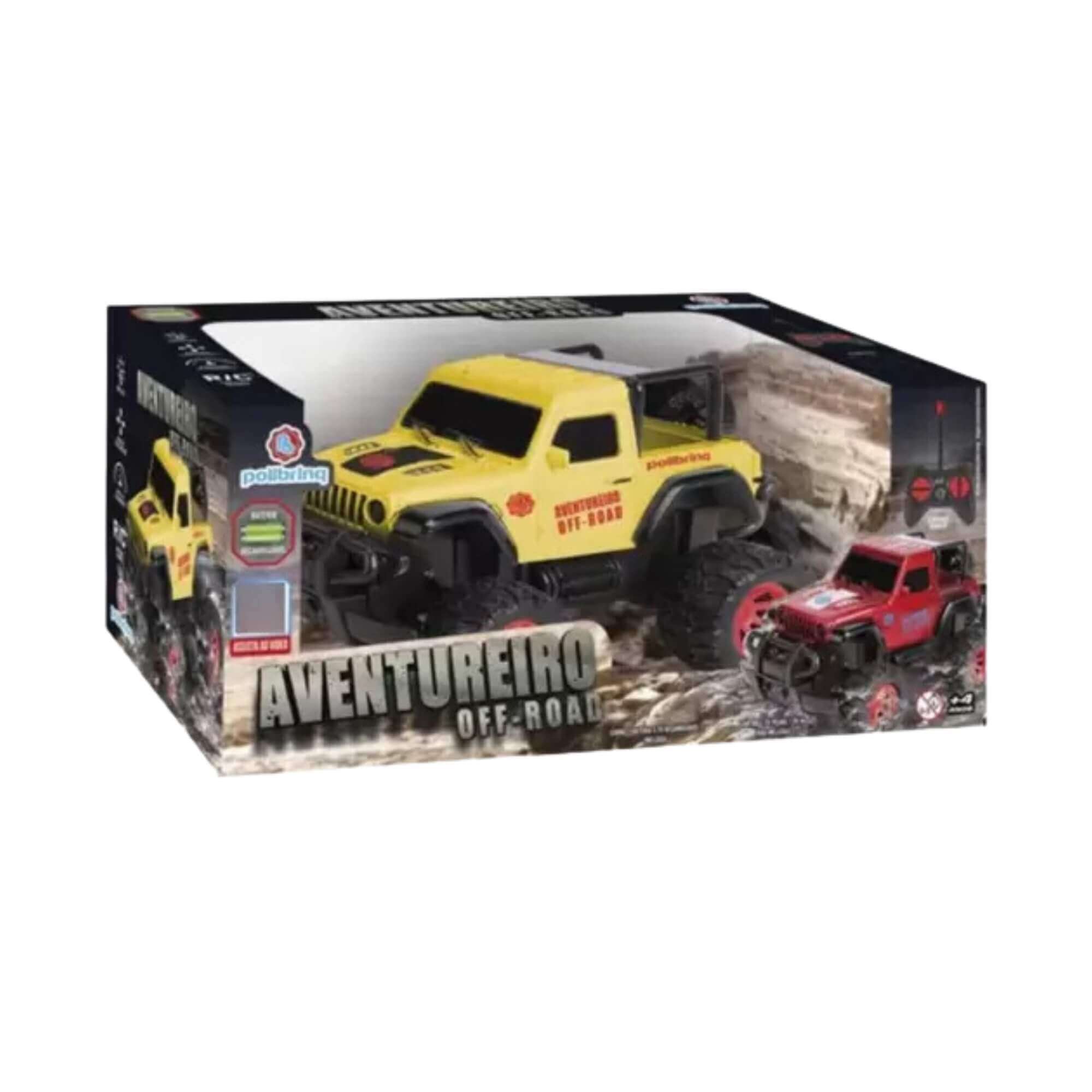 Brinquedo Carrinho Brinquedo de Controle Remoto Aventureiro Off Road Cor Sortida Polibrinq - CAR813