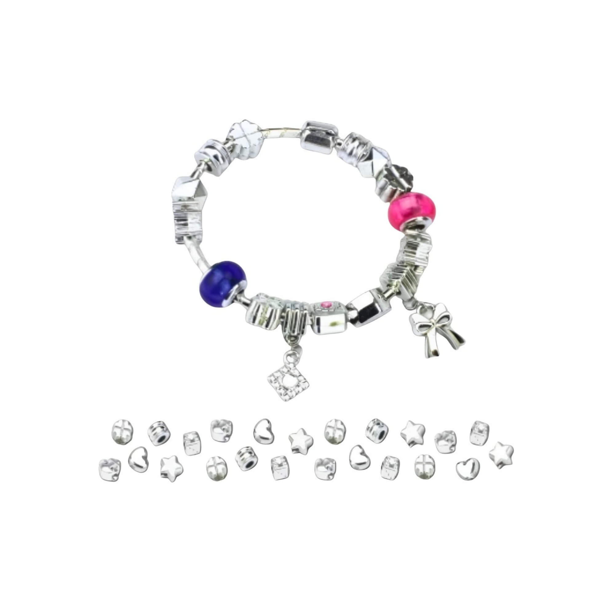Brinquedo Kit Pulseira Miçangas Berloques Joias Infantil Menina Polibrinq - MK24