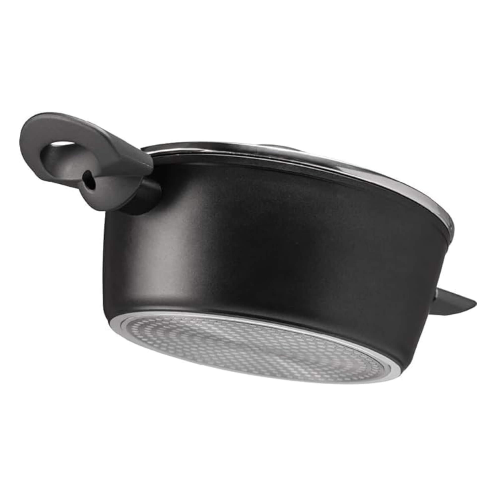 Jogo de Panelas com Fundo de Indução Ceramic Life Brinox Orion 5 Peças Preto Brinox - 4813/100