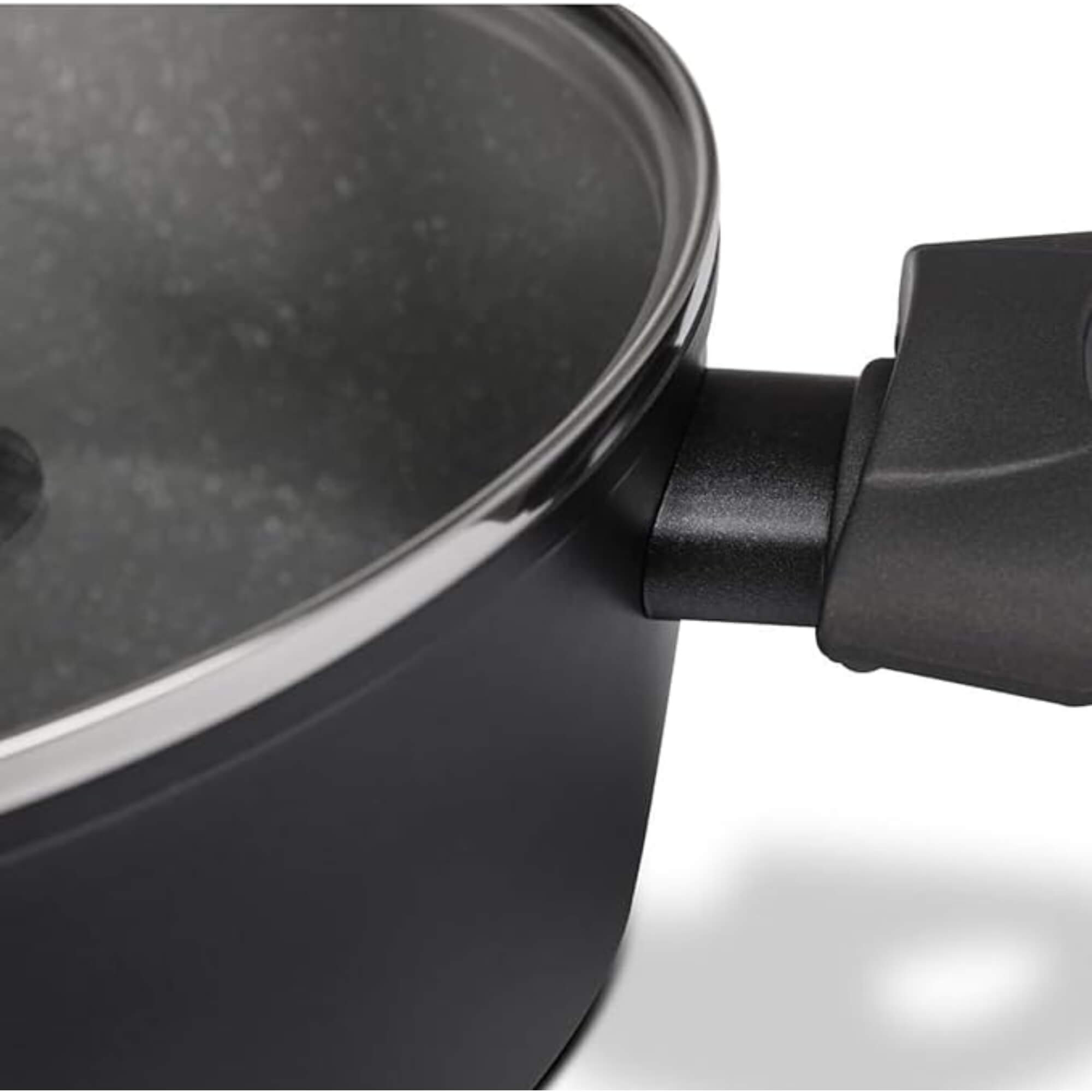 Jogo de Panelas com Fundo de Indução Ceramic Life Brinox Orion 5 Peças Preto Brinox - 4813/100