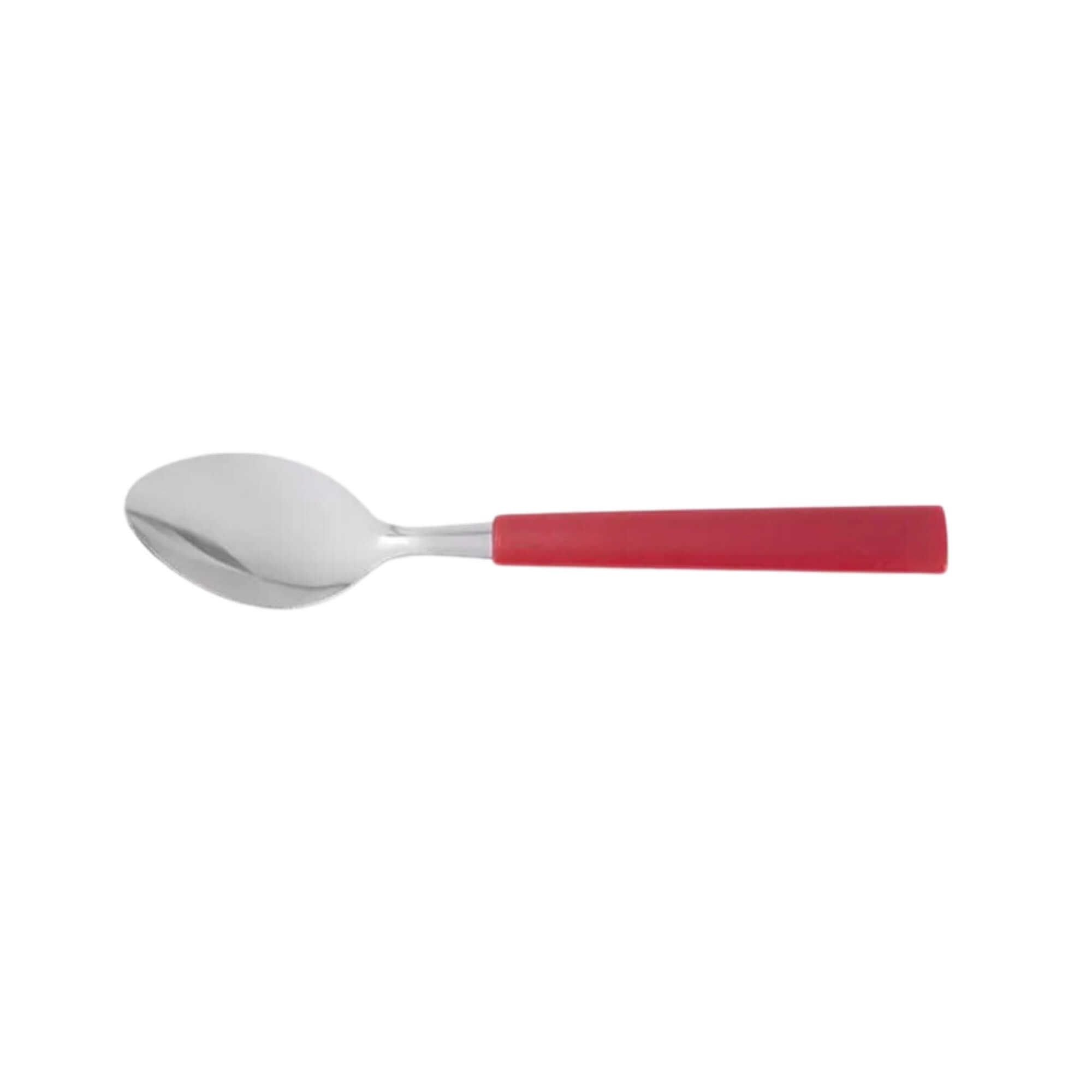 Colher de Mesa Aço Inoxidável Cabo em Polipropileno Vermelho Linha Riviera Brinox - 6028/050
