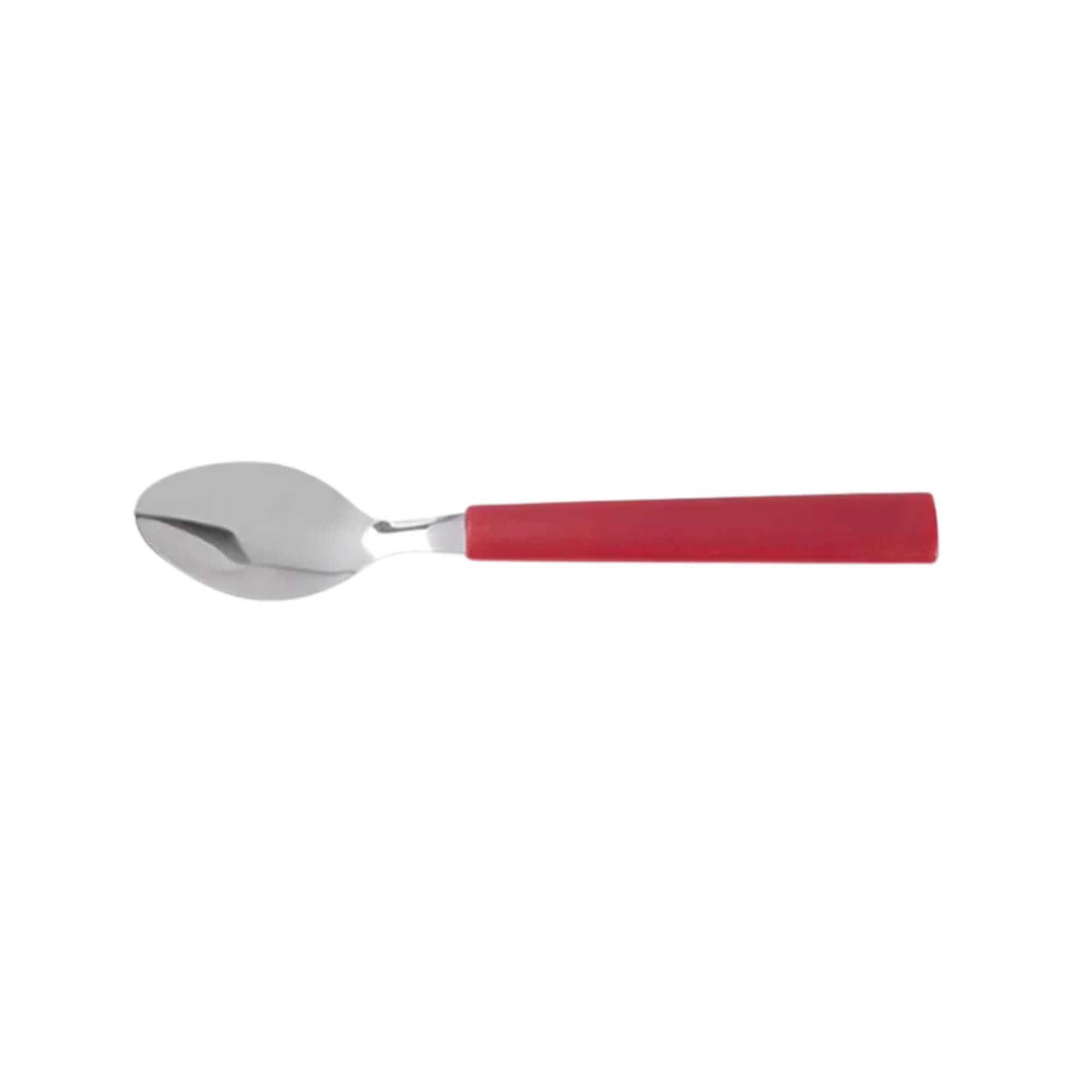 Colher de Sobremesa Aço Inoxidável Cabo em Polipropileno Vermelho Linha Riviera Brinox - 6029/050
