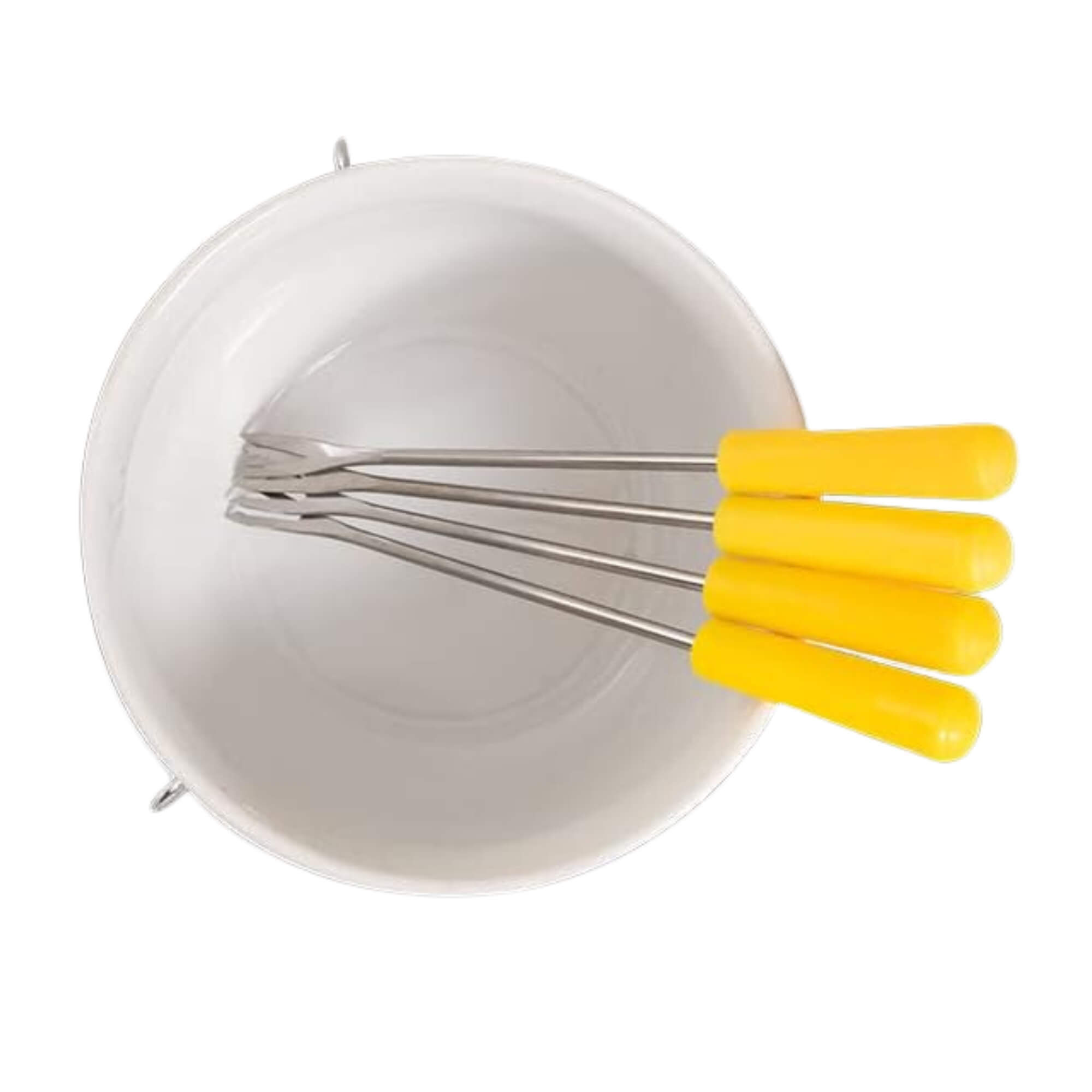 Aparelho de Fondue 7 Peças Amarelo Cerâmica Linha Fondue Brinox - 1256/114