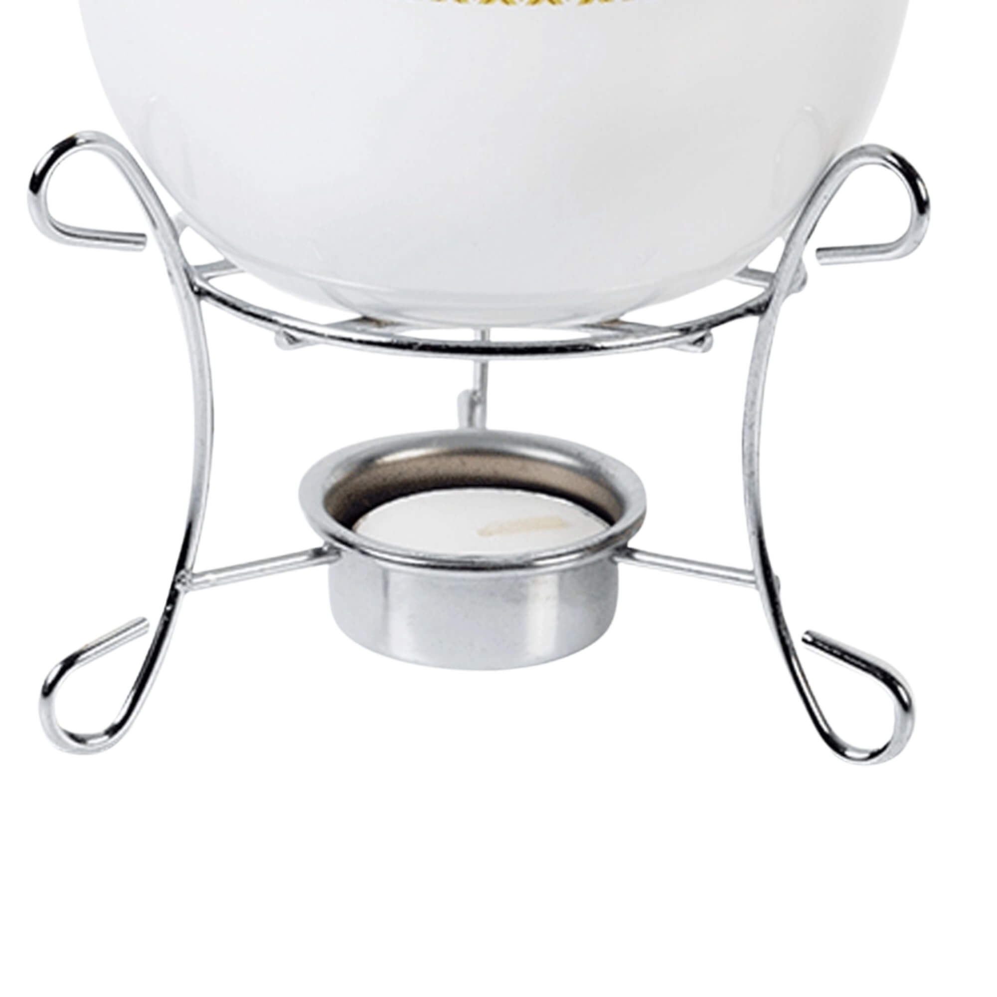 Aparelho de Fondue 7 Peças Amarelo Cerâmica Linha Fondue Brinox - 1256/114