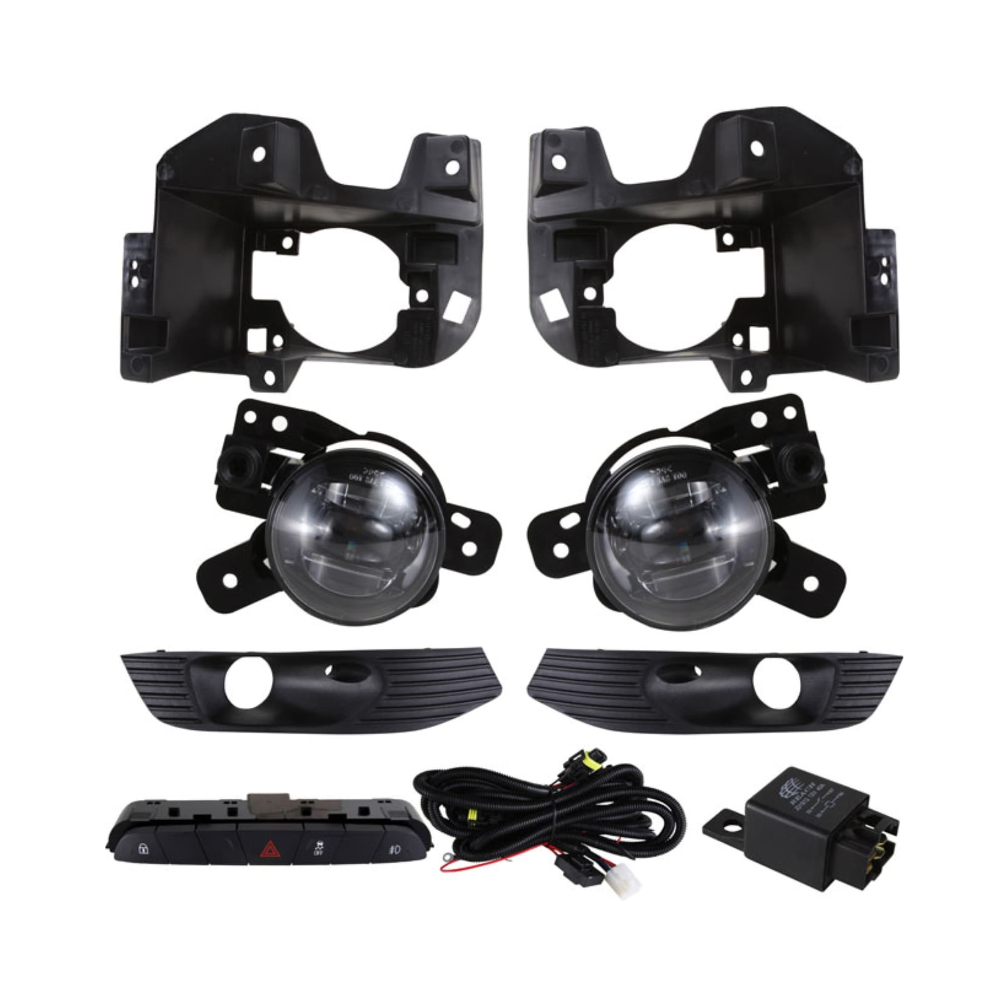 Kit Montana 2023 Farol Led Moldura Preta Botão Modelo Original SHOCKLIGHT - SL-043310LED