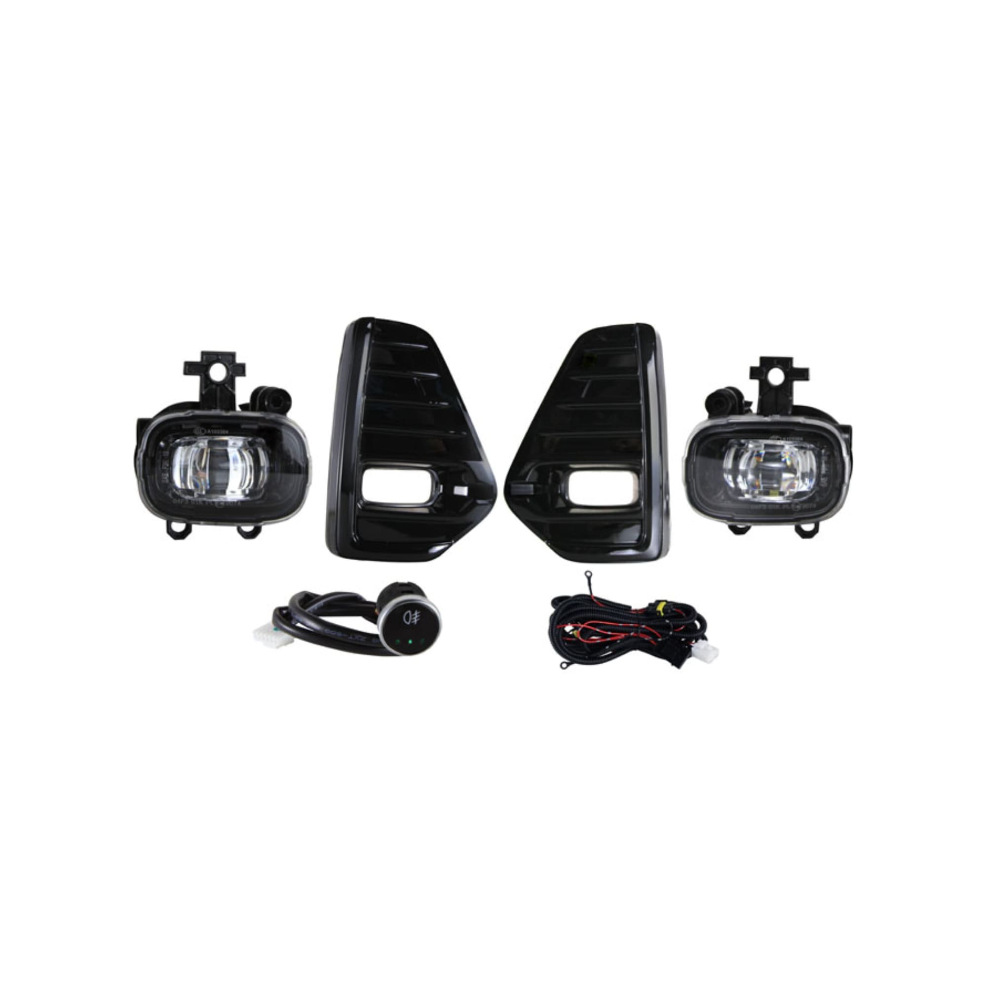 Kit Farol de Milha Kicks 2021 a 2024 Botão Universal Touch Shocklight - SL-201710LED