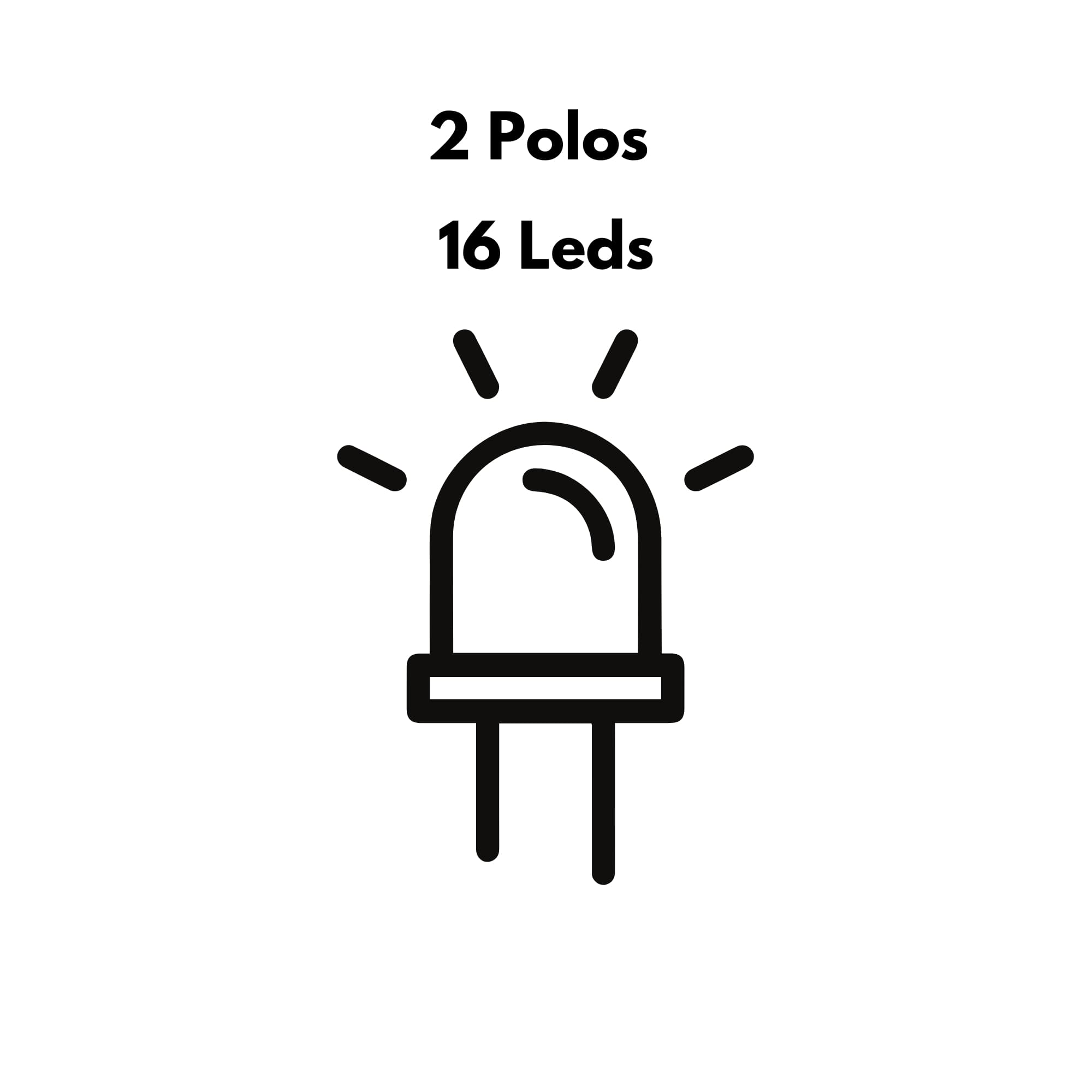 Par de Lâmpadas Led T20 - 16 Leds - 2835/4216 2-Polos 12V Branco SHOCKLIGHT - SLL-127443-BC