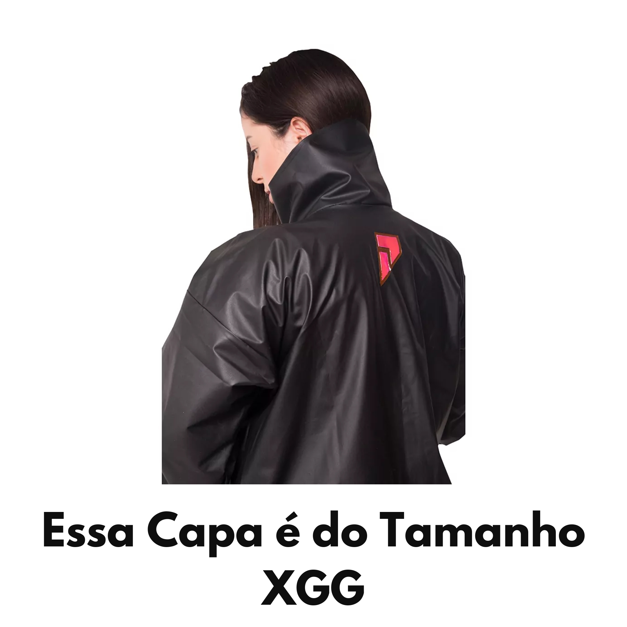 Conjunto Capa de Chuva em Pvc Bravo Gola Feminino Preto XGG Pioneira - 2200FEM-F-PRE-XGG