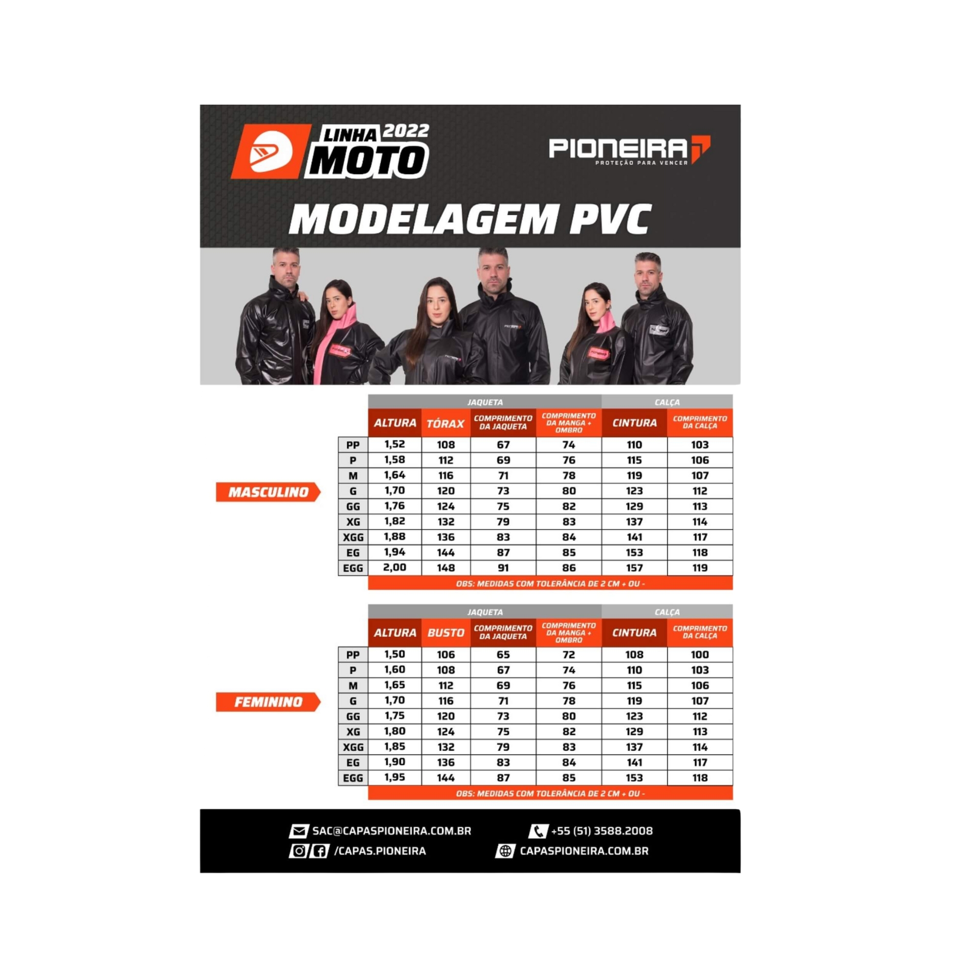 Conjunto Capa de Chuva em Pvc Bravo Gola Feminino Preto EGG Pioneira - 2200FEM-F-PRE-EGG