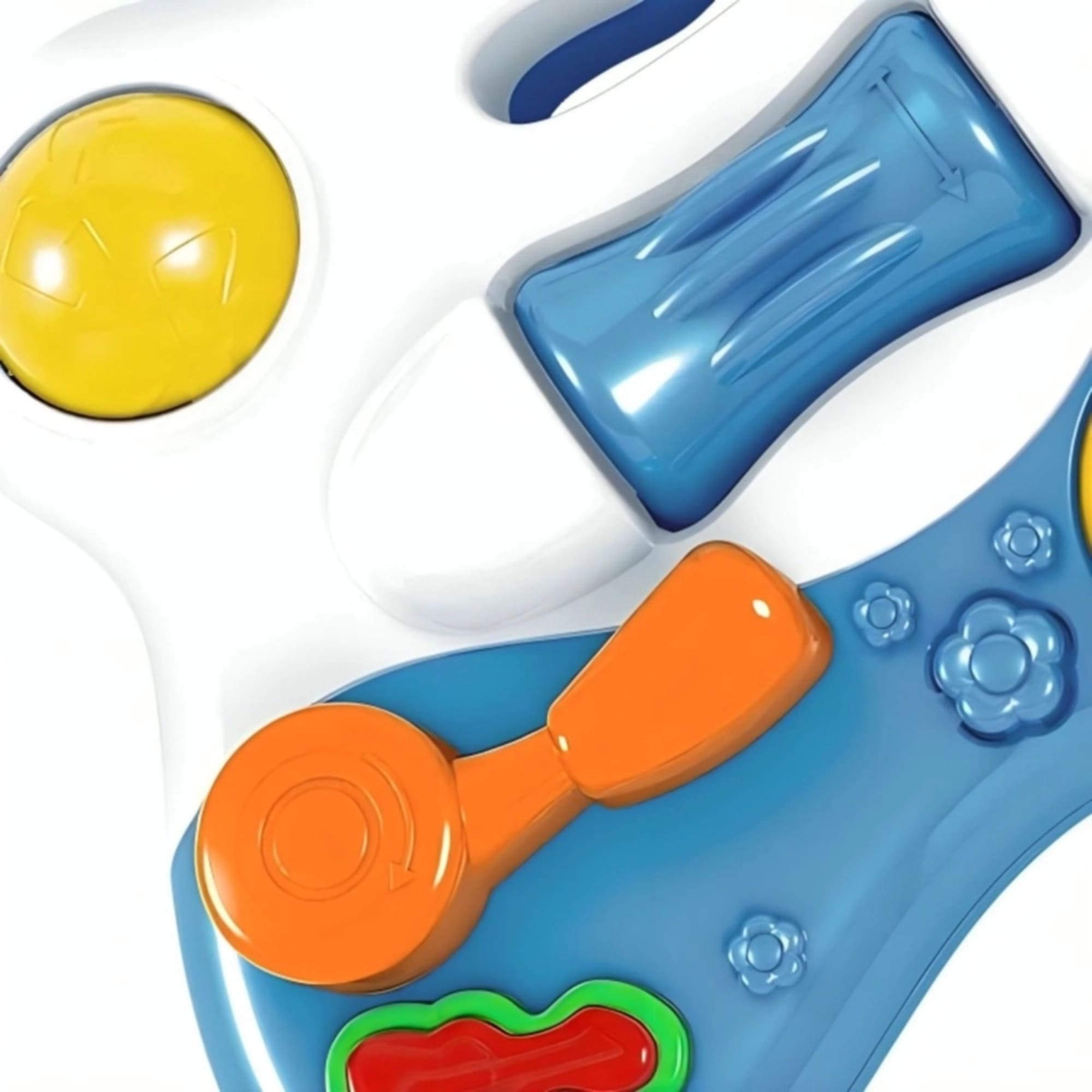 Brinquedo Guitarra Baby Branco com Som e Luzes - Fenix FBB-585B