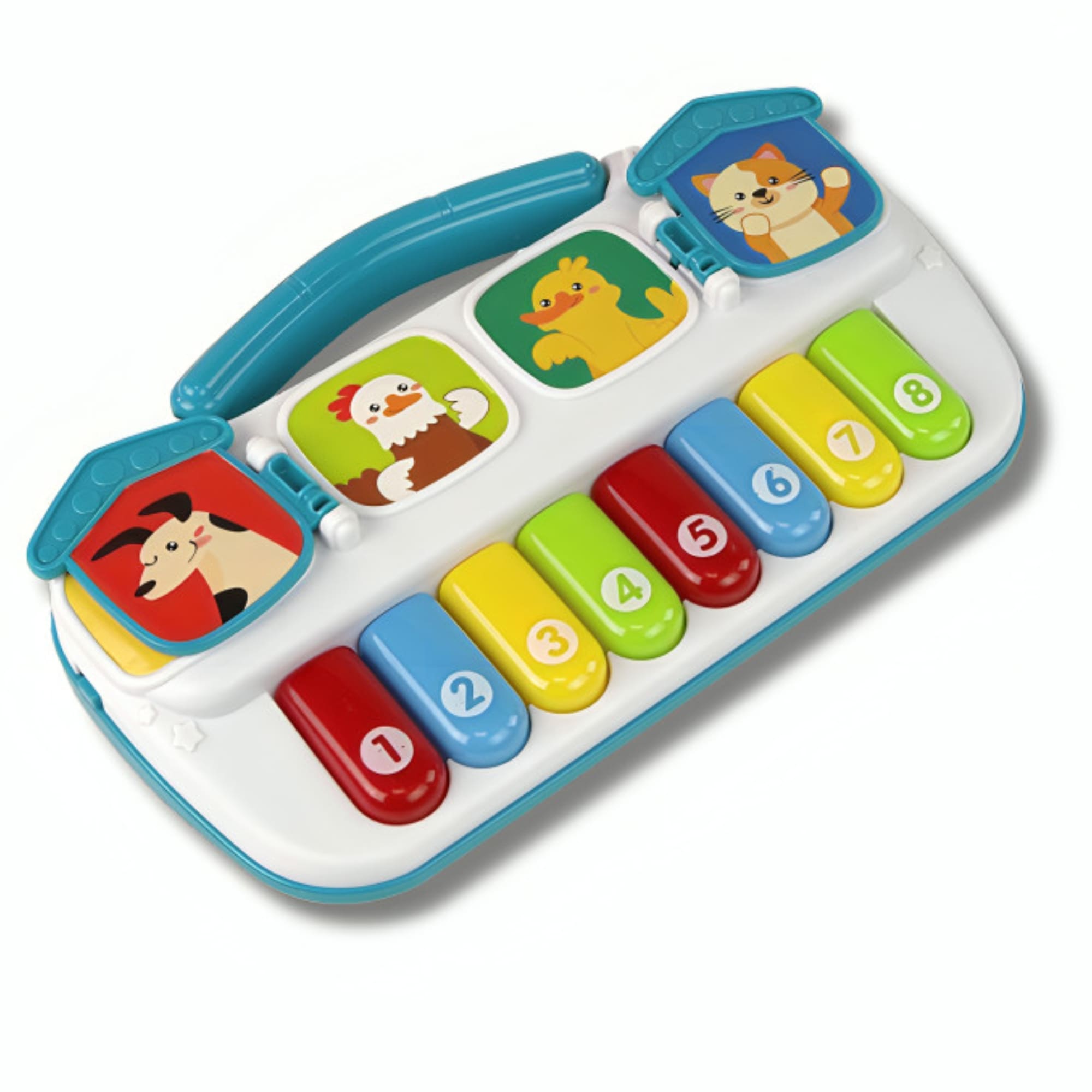 Brinquedo Tecladinho Piano de Animalzinho Bichinho com Som Fenix - FBB-790