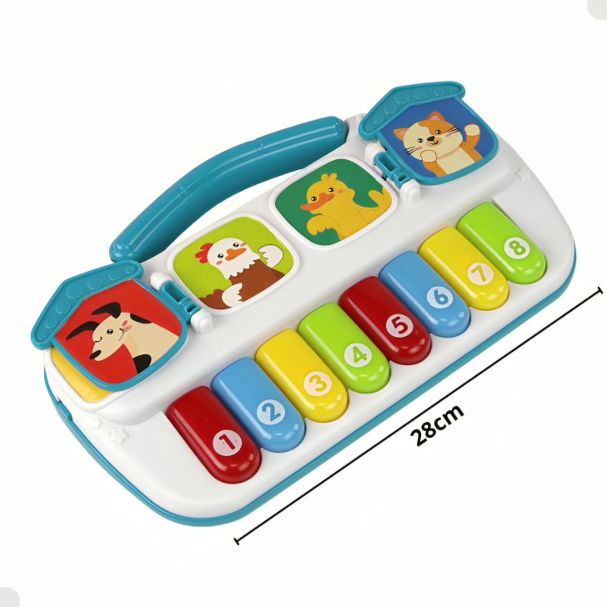 Brinquedo Tecladinho Piano de Animalzinho Bichinho com Som Fenix - FBB-790