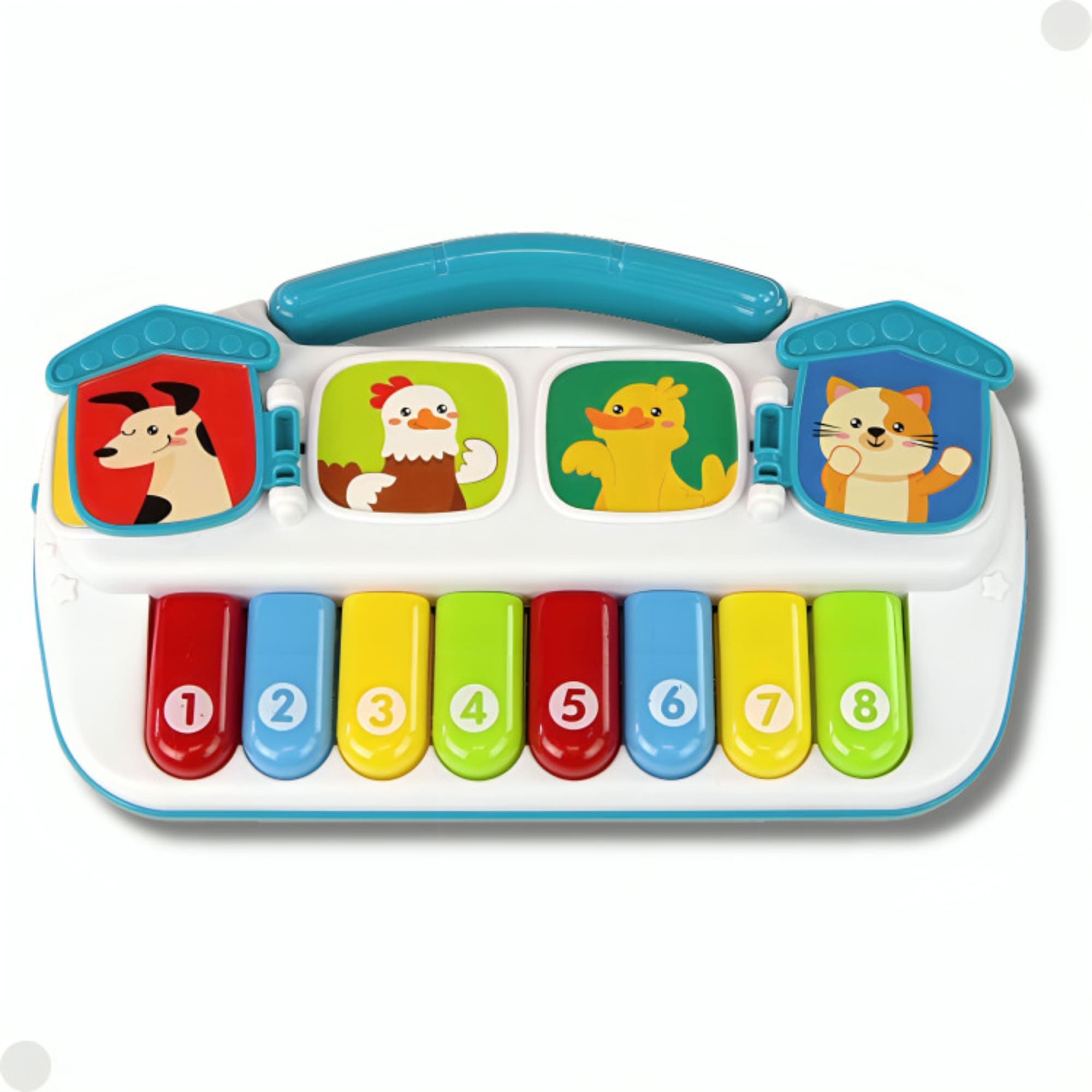 Brinquedo Tecladinho Piano de Animalzinho Bichinho com Som Fenix - FBB-790