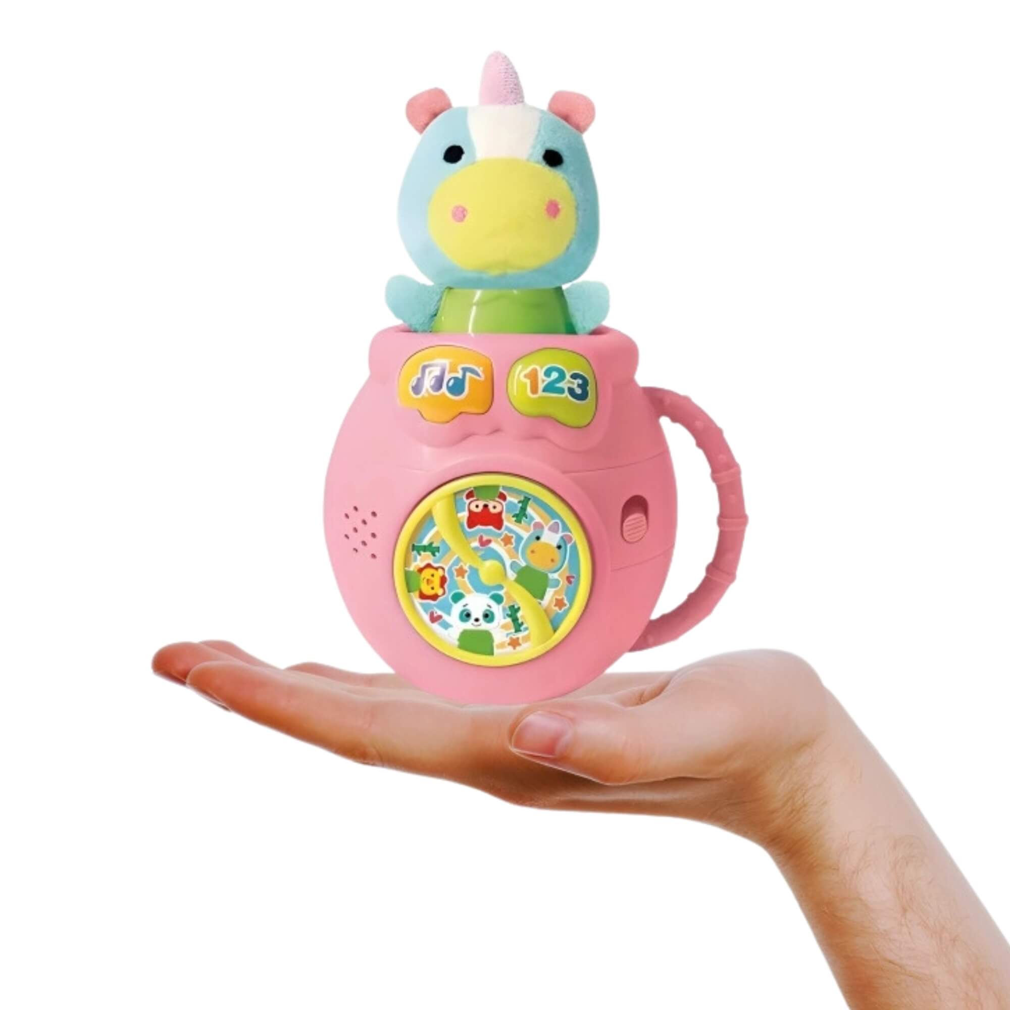 Brinquedo Infantil Interativo Esconde Esconde Unicórnio Fenix - FBB-806UN