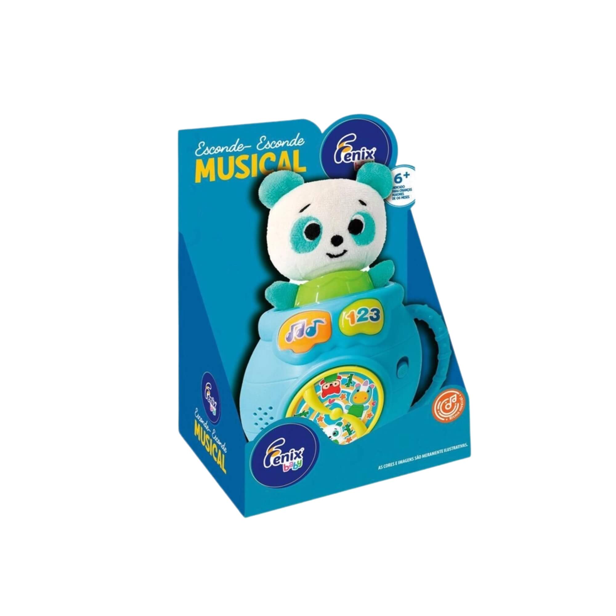 Brinquedo Infantil Interativo Urso Esconde Esconde Baby Fenix - FBB-806UR
