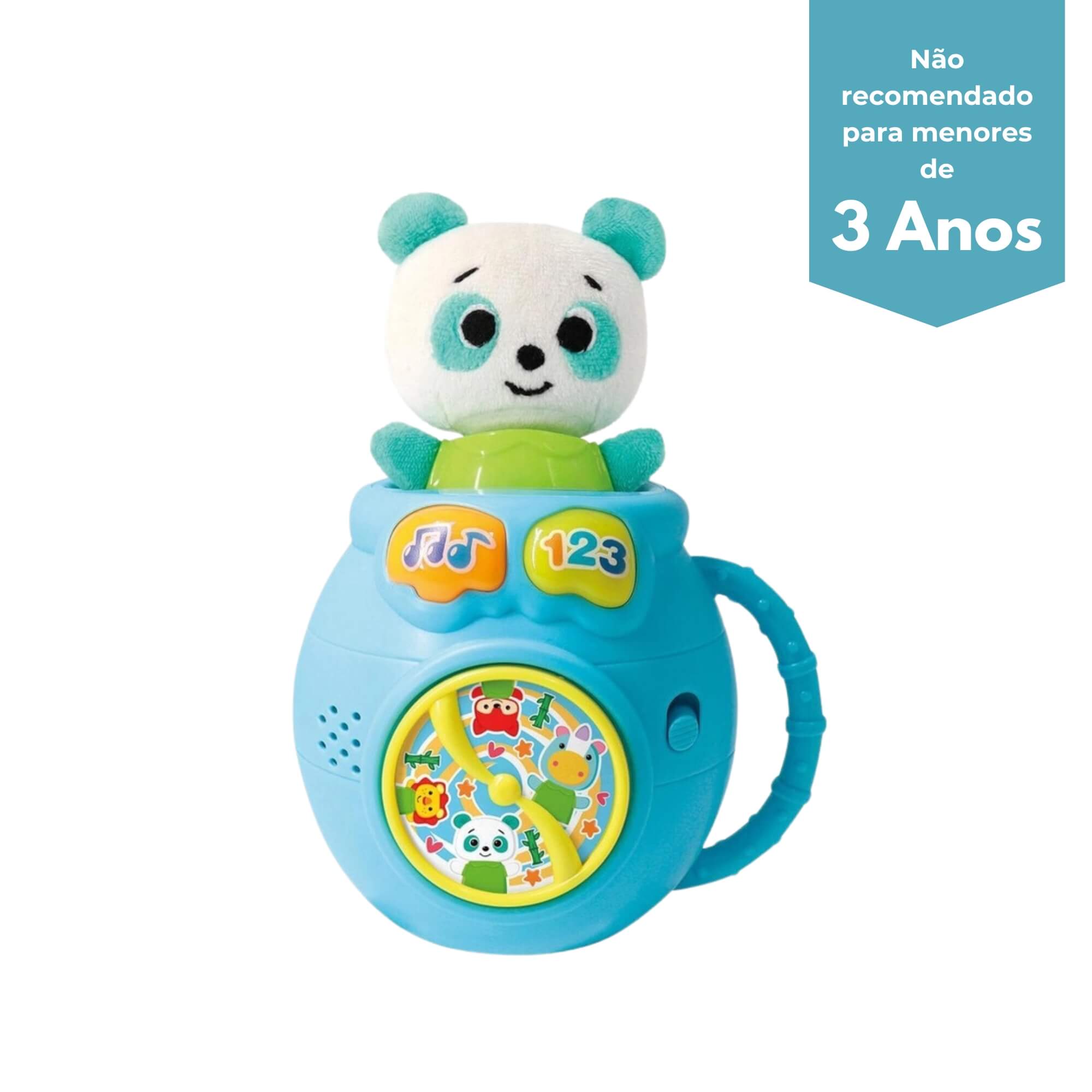 Brinquedo Infantil Interativo Urso Esconde Esconde Baby Fenix - FBB-806UR