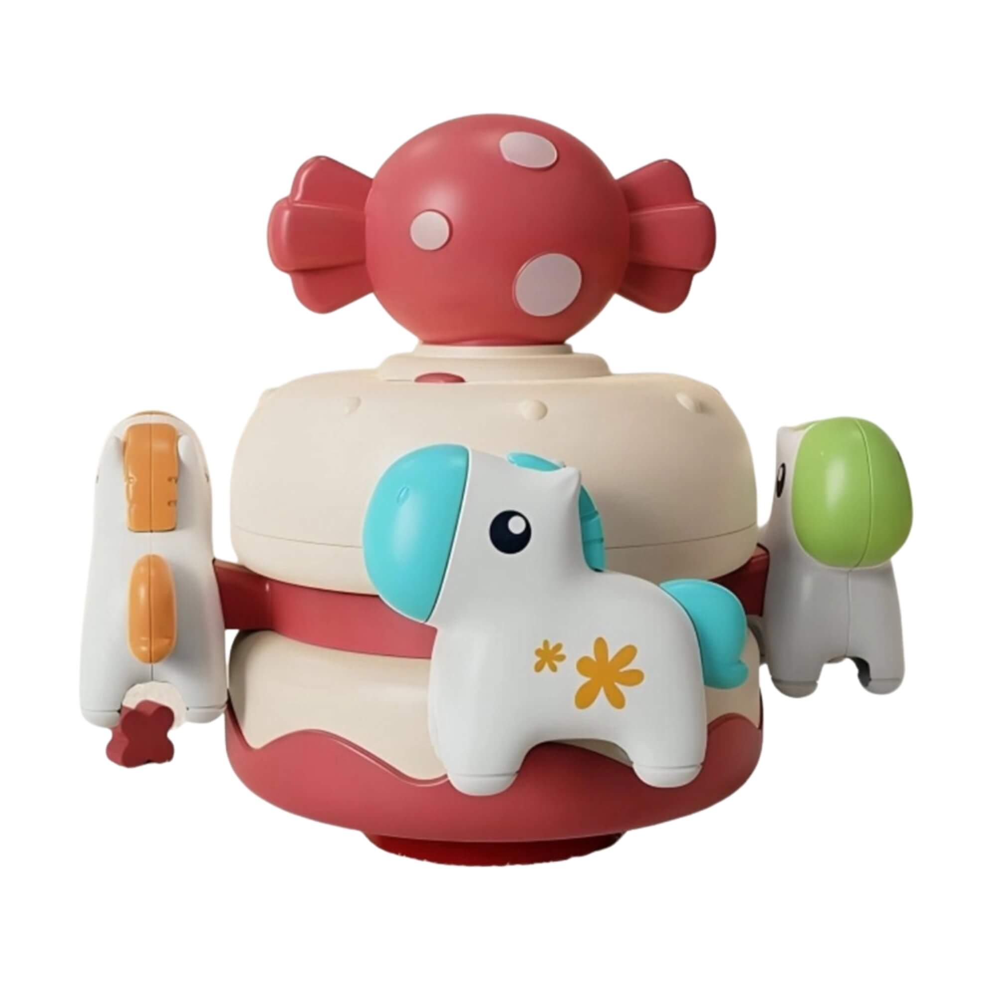 Brinquedo Infantil Carrossel Musical Baby Rosa Fenix - FBB-684R