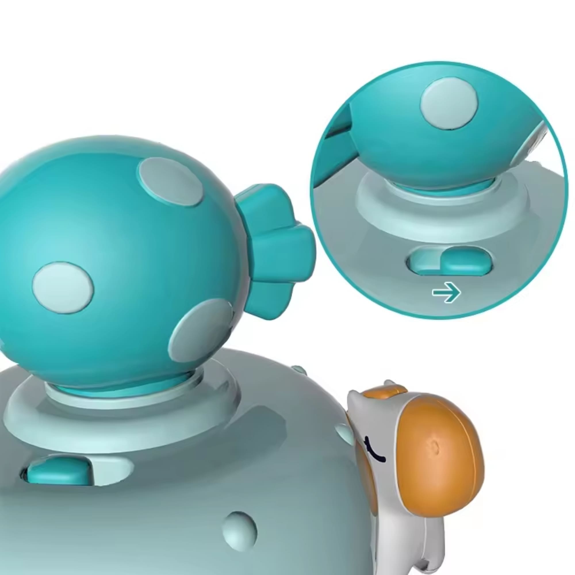 Brinquedo Carrossel Musical Azul com Som - Fenix FBB-684A