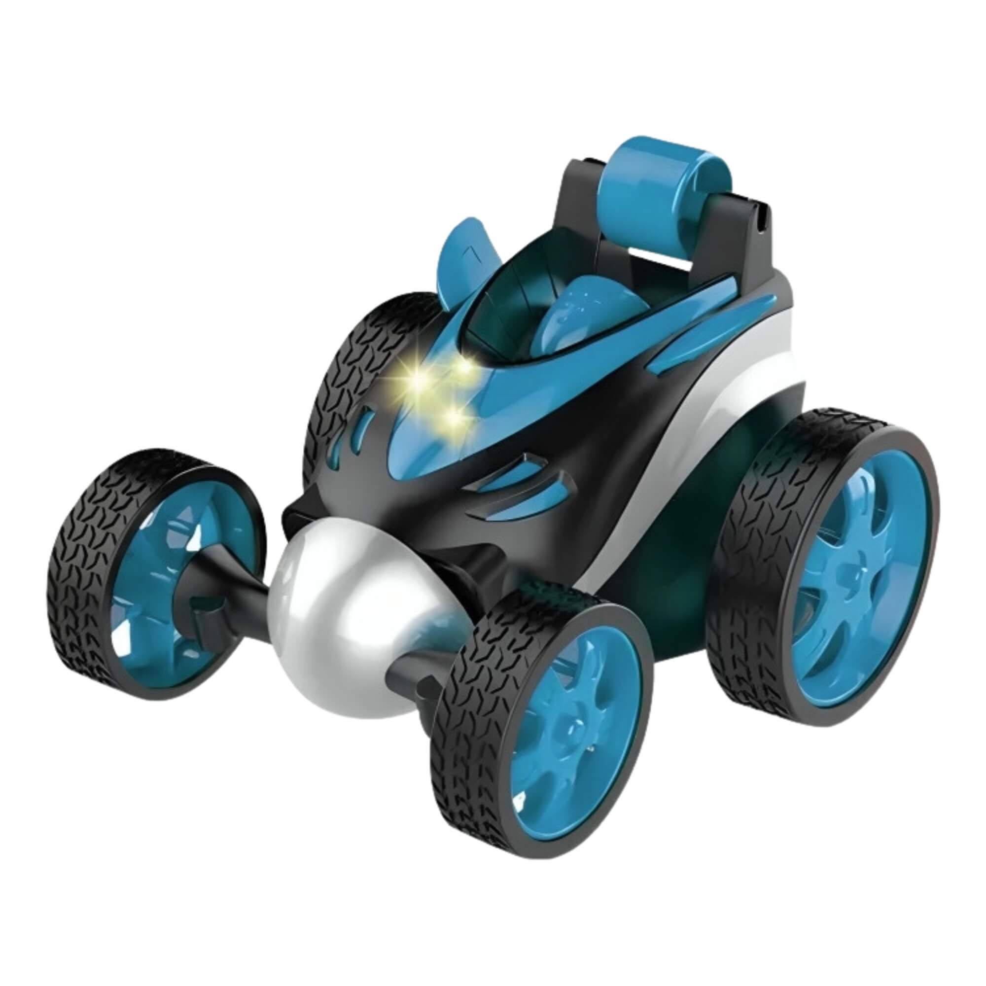 Brinquedo Infantil Carrinho de Controle Remoto Gira Car 360 Azul com Luz Fenix - CCR-032AZ