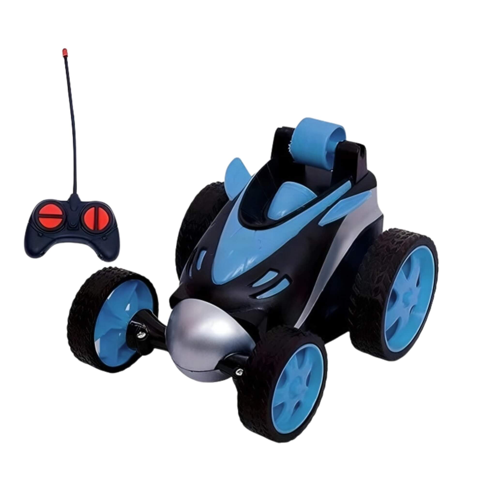 Brinquedo Infantil Carrinho de Controle Remoto Gira Car 360 Azul com Luz Fenix - CCR-032AZ