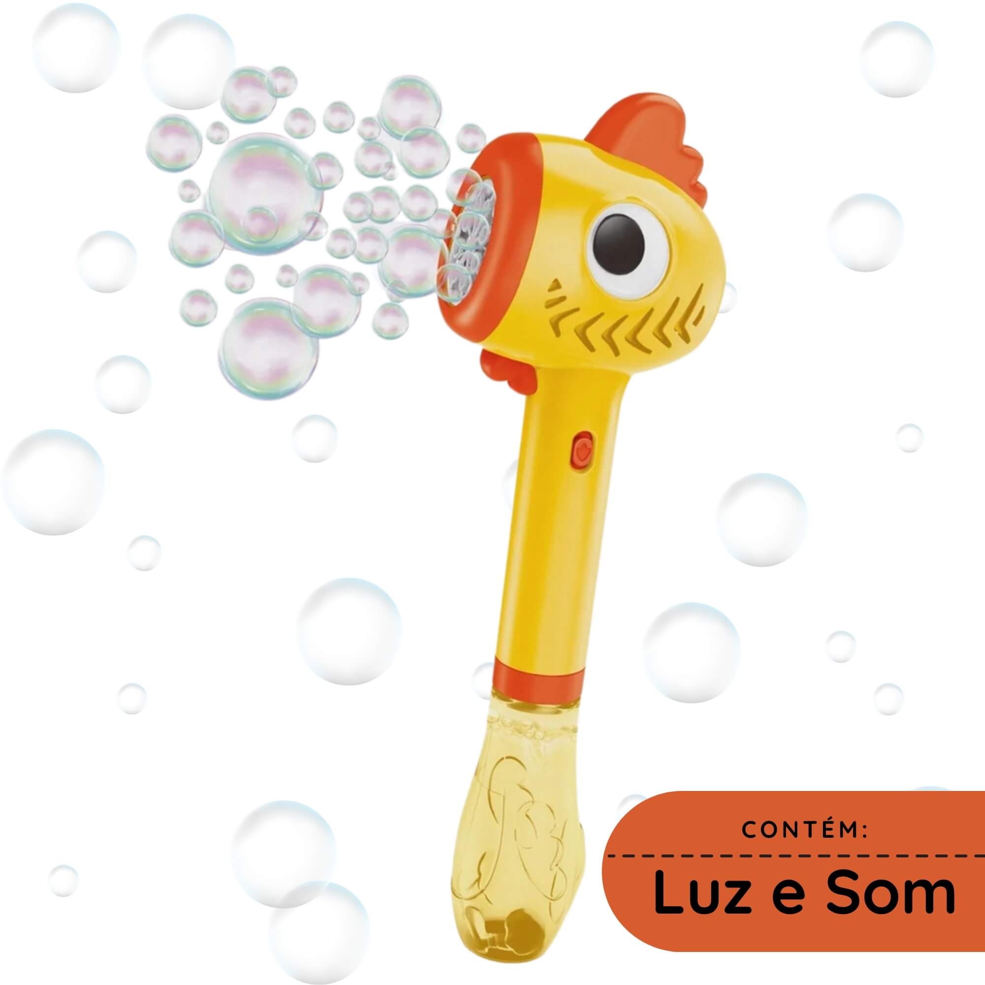 Brinquedo Infantil Lança Bolhas Automático Pop Bubble Galinho Fenix - POP-179G