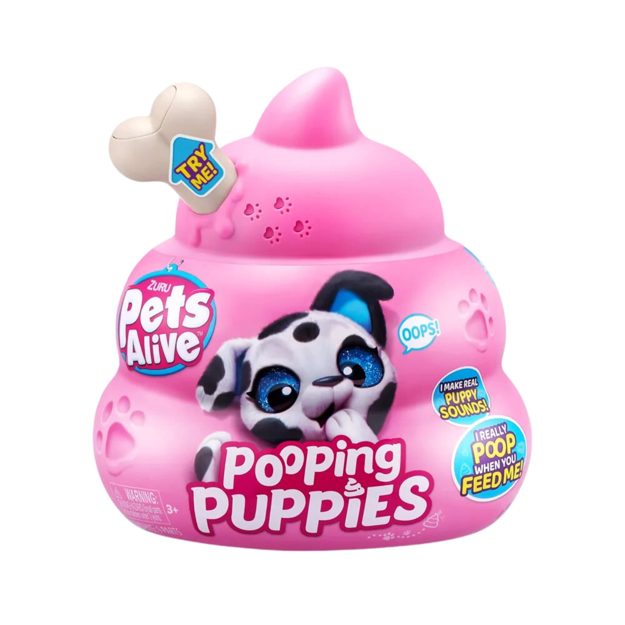 Brinquedo Infantil Pelúcia Surpresa Pooping Puppies Pets Alive Candide - 1215