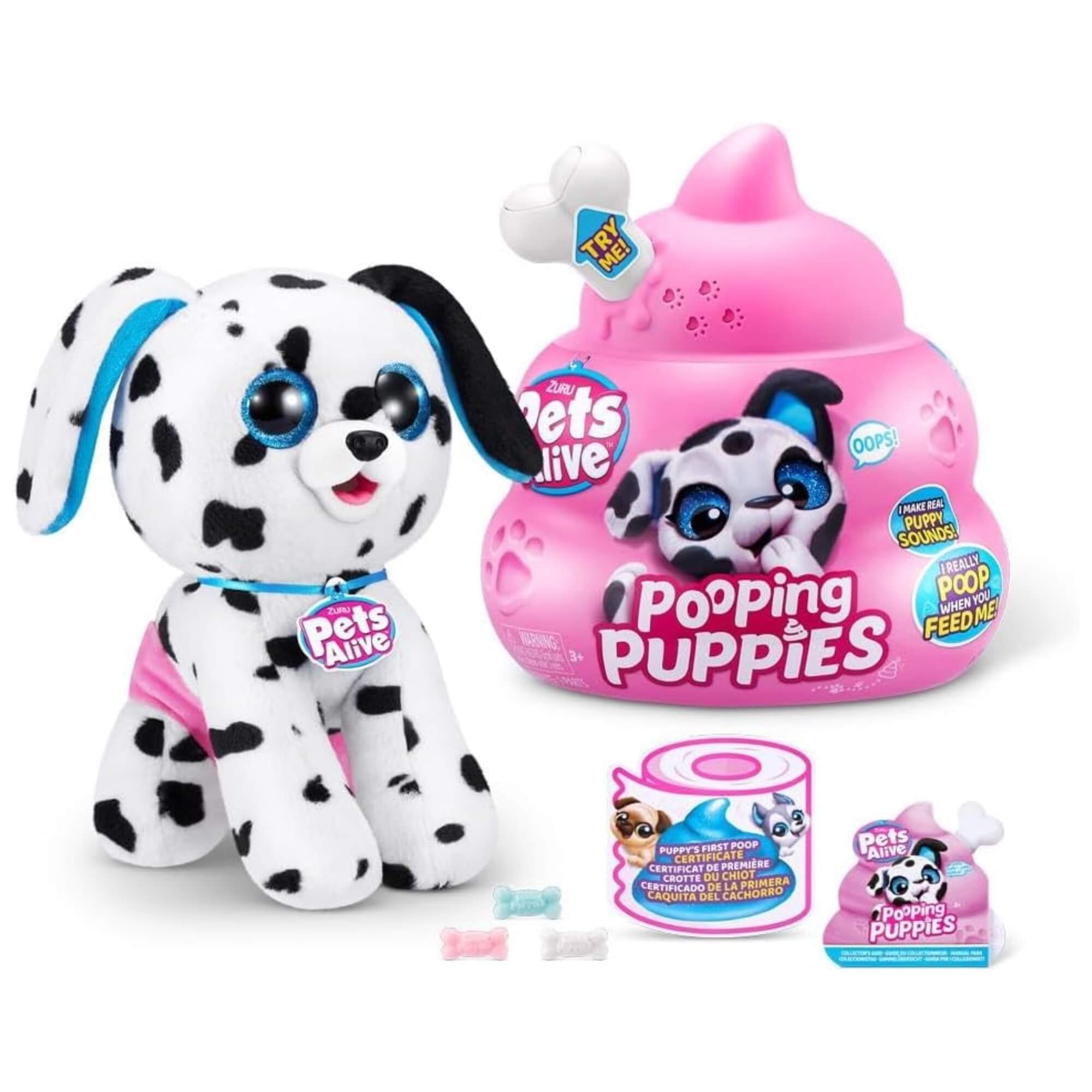 Brinquedo Infantil Pelúcia Surpresa Pooping Puppies Pets Alive Candide - 1215