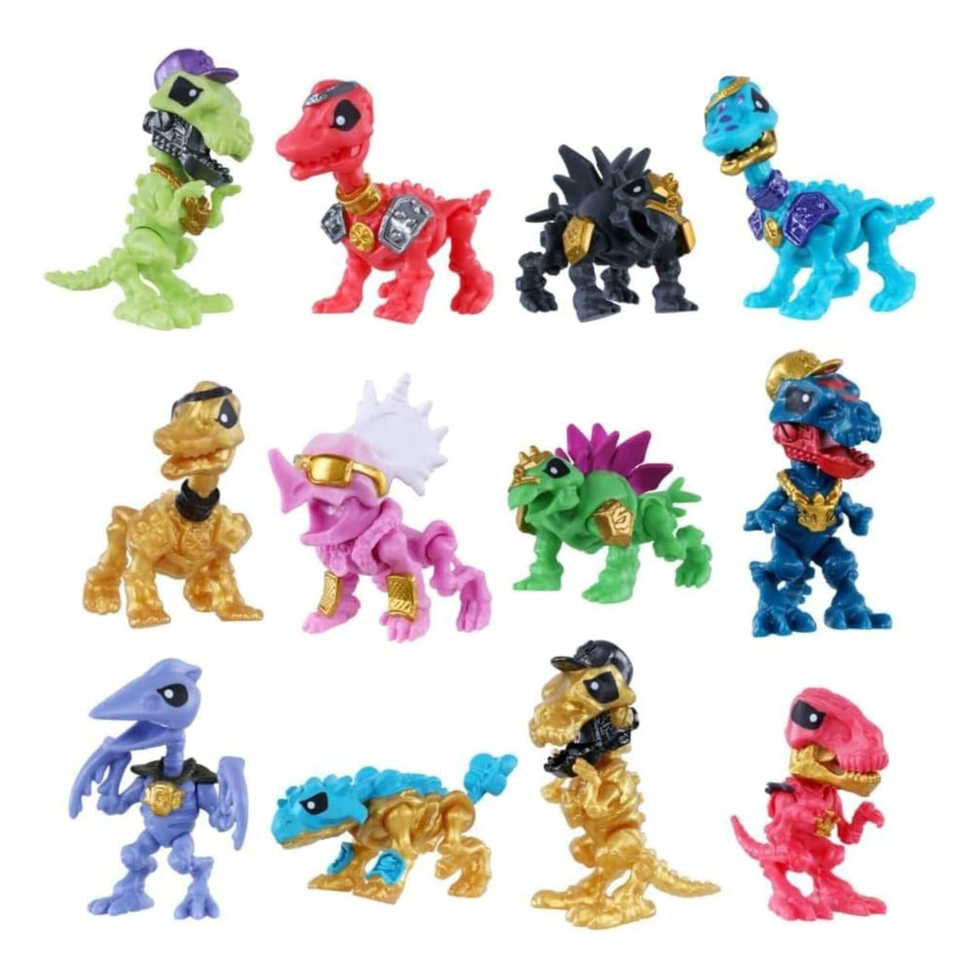 Brinquedo Infantil Mini Dinossauros Gold Single Moose Treasure X Sortidos Candide - 1638