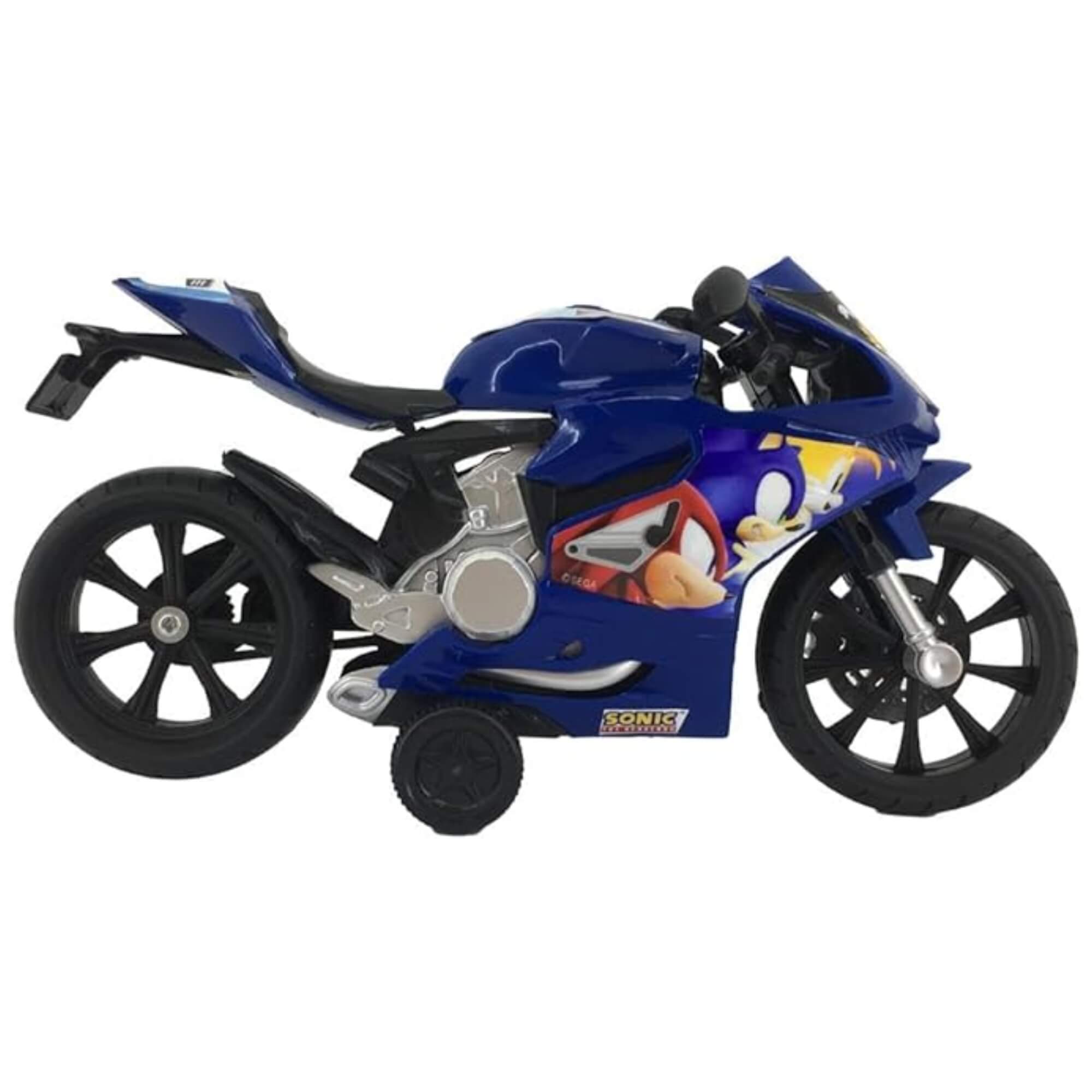Brinquedo Infantil Moto Fricção Faster Biker Sonic Candide - 3453