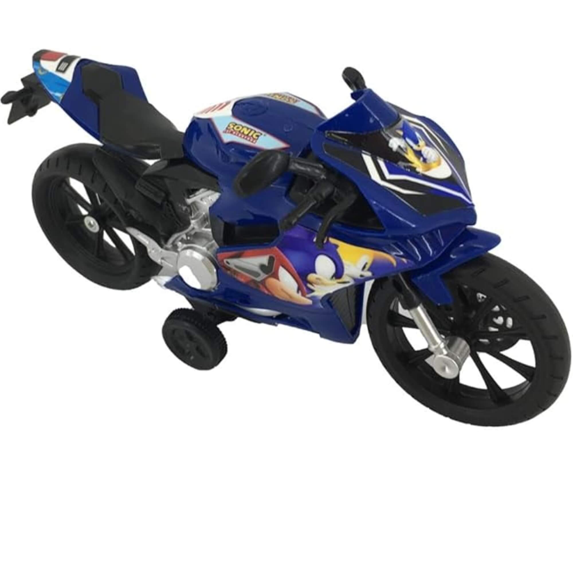Brinquedo Infantil Moto Fricção Faster Biker Sonic Candide - 3453
