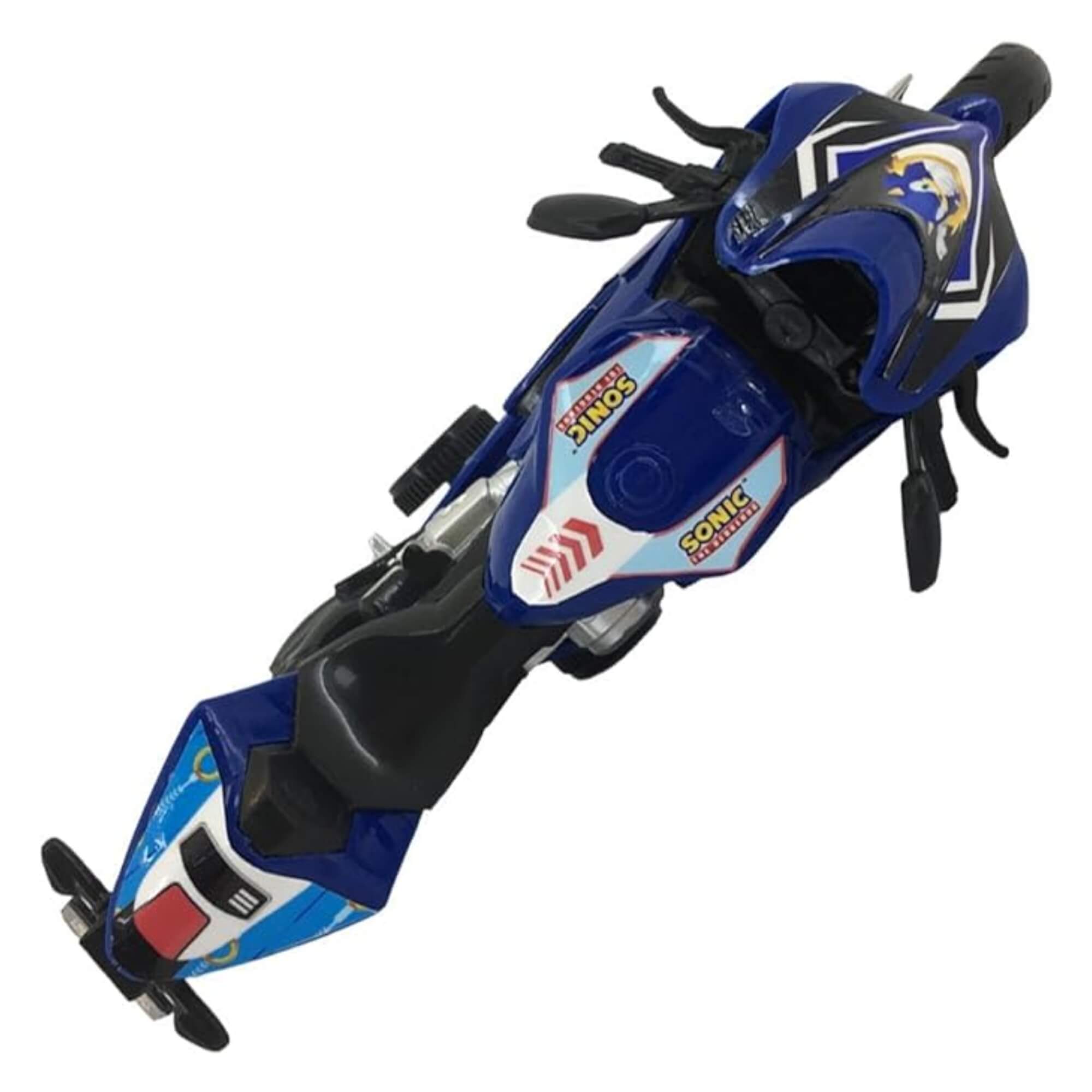 Brinquedo Infantil Moto Fricção Faster Biker Sonic Candide - 3453