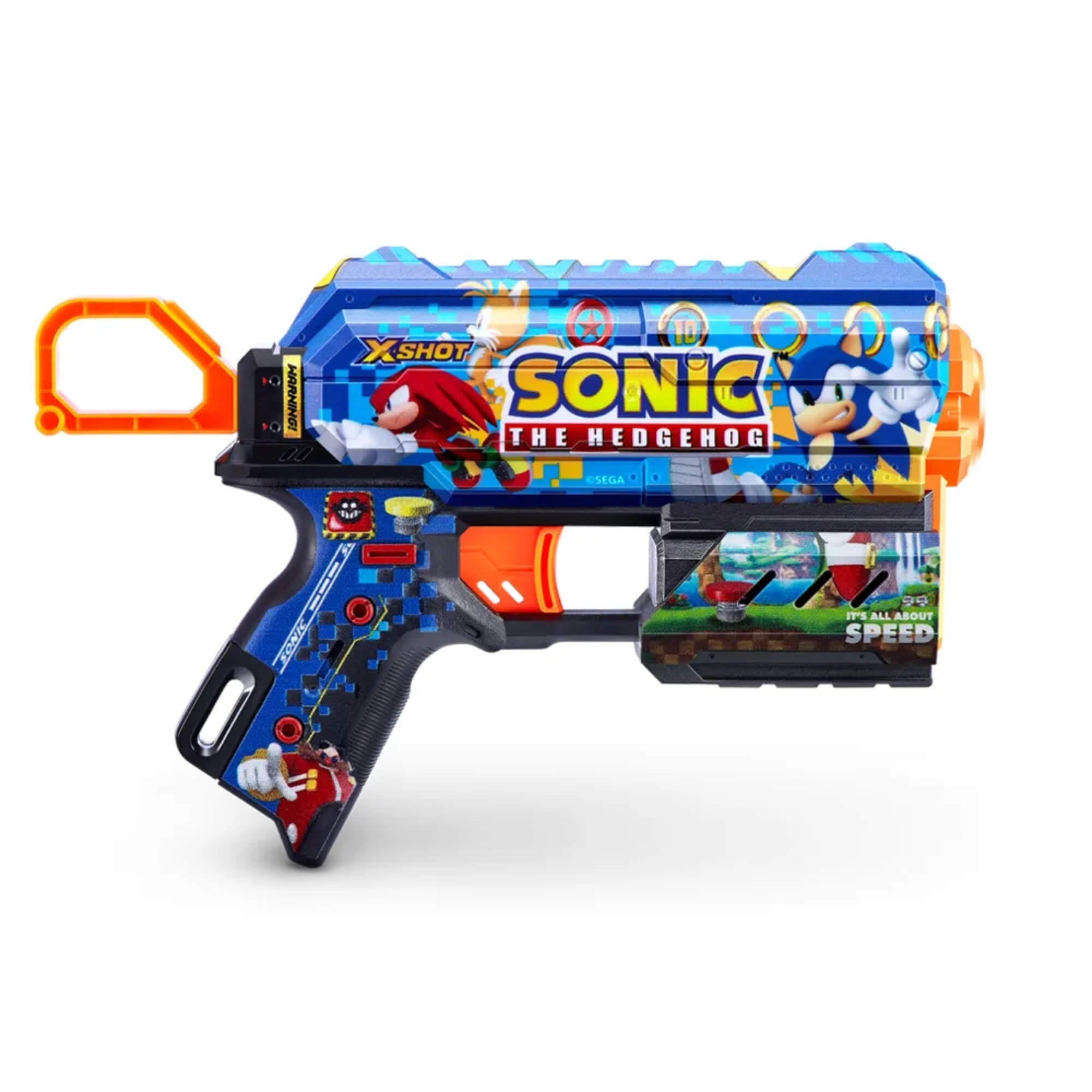 Brinquedo Infantil Lançador de Dardos X Shot Sonic Skins Flux Cores Sortidas Candide  - 3460