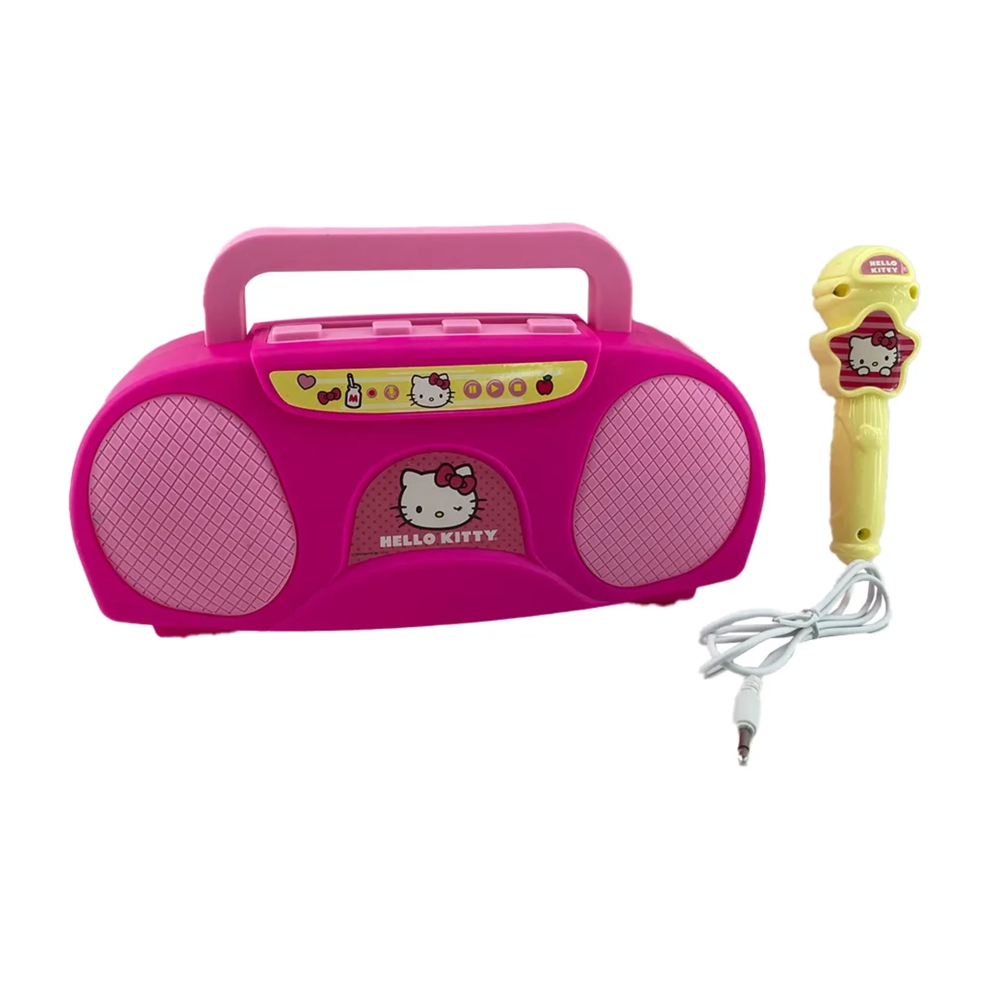 Brinquedo Boombox e Karaoke da Hello Kitty Infantil com Microfone Incluso Candide - 5973