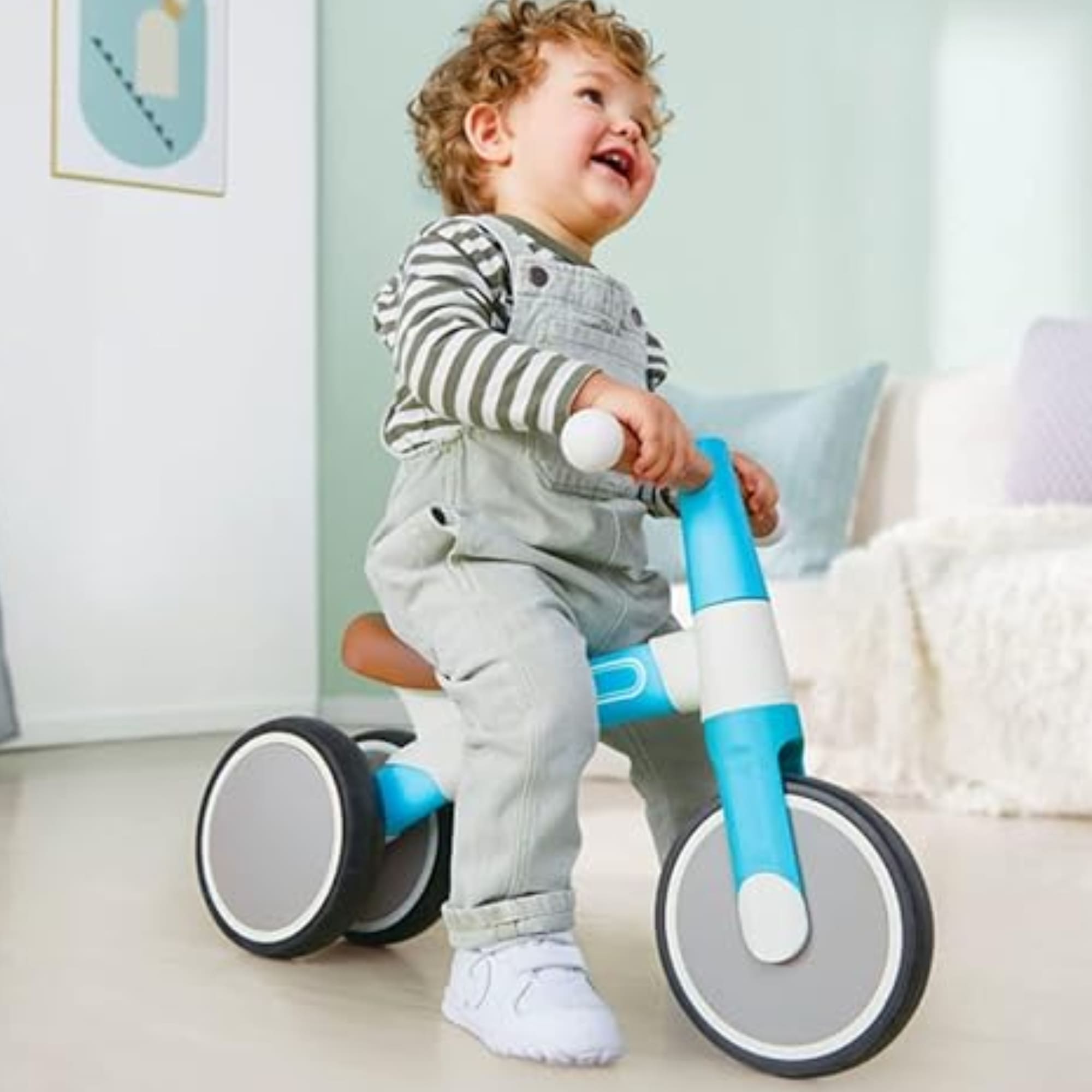 Bicicleta Infantil de Equilíbrio - Minha Primeira Bicicleta de Equilíbrio Azul Hape Xalingo 67510