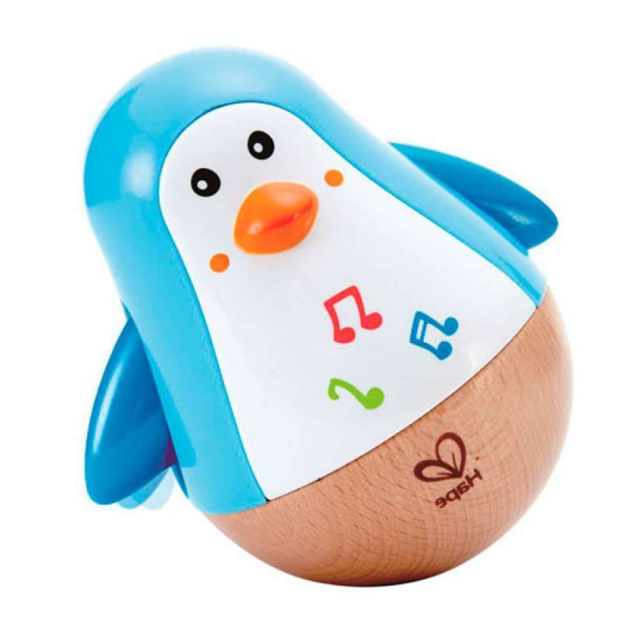 Brinquedo Pinguim Musical faz Som de Balanço Infantil - Hape Xalingo 67721