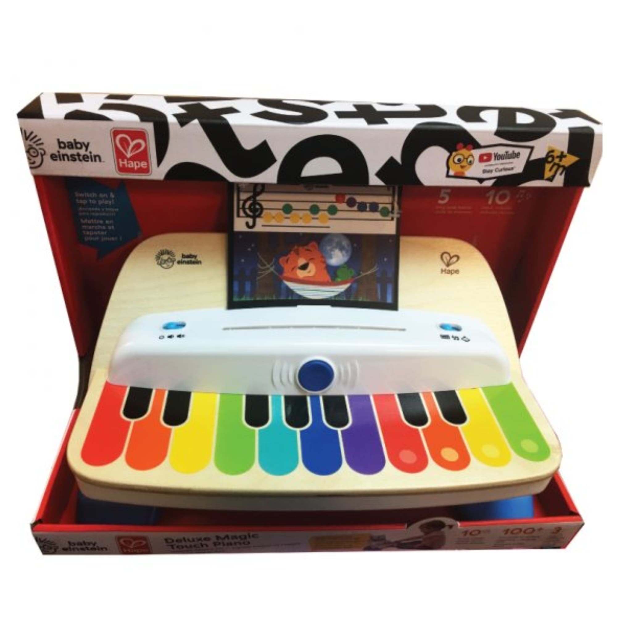 Brinquedo Piano Premium Musical Infantil com Som e 5 Partituras - Magic Touch - Hape Xalingo 67643