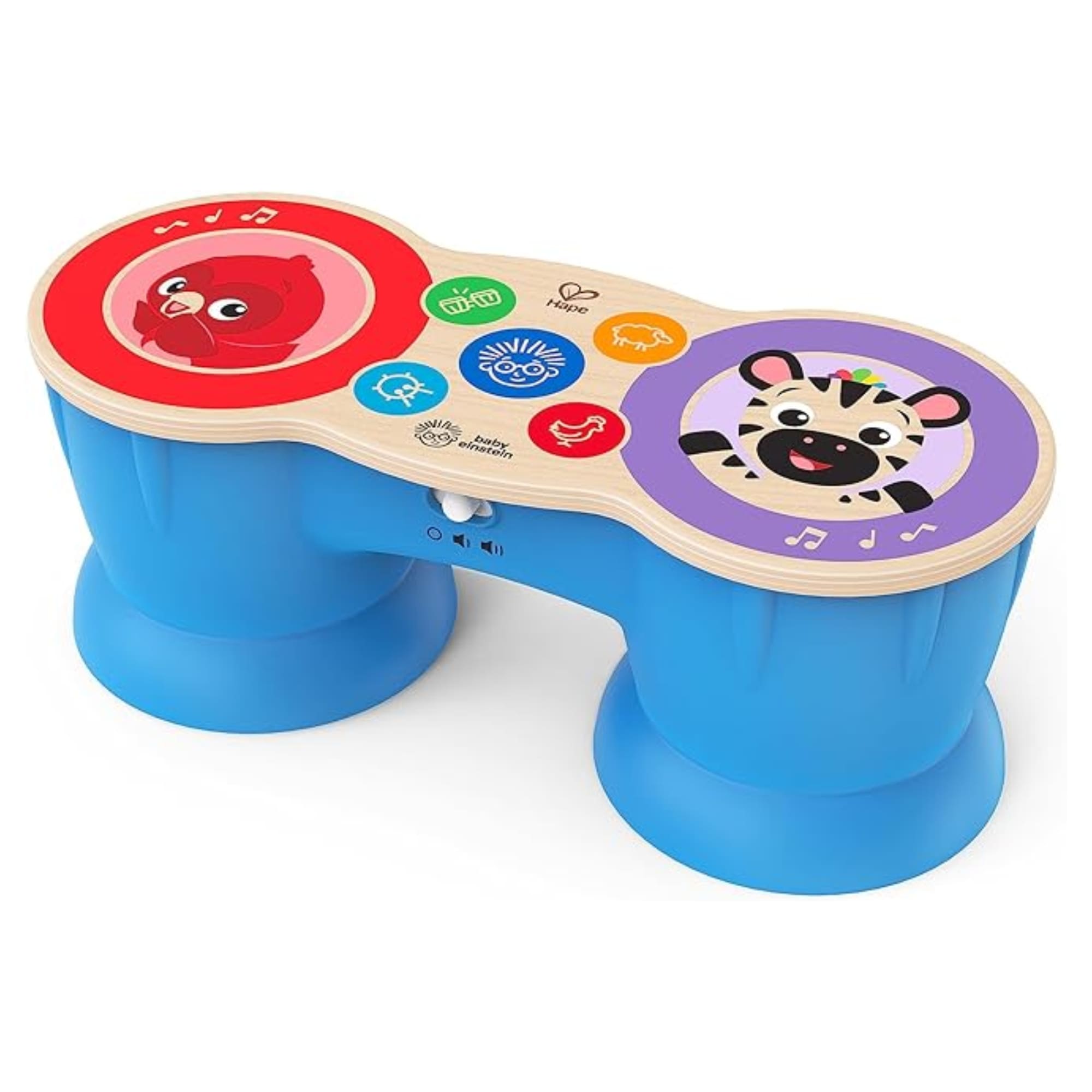 Brinquedo Bongô Tambor Musical Colorido Infantil com Som - Magic Touch - Hape Xalingo 67687