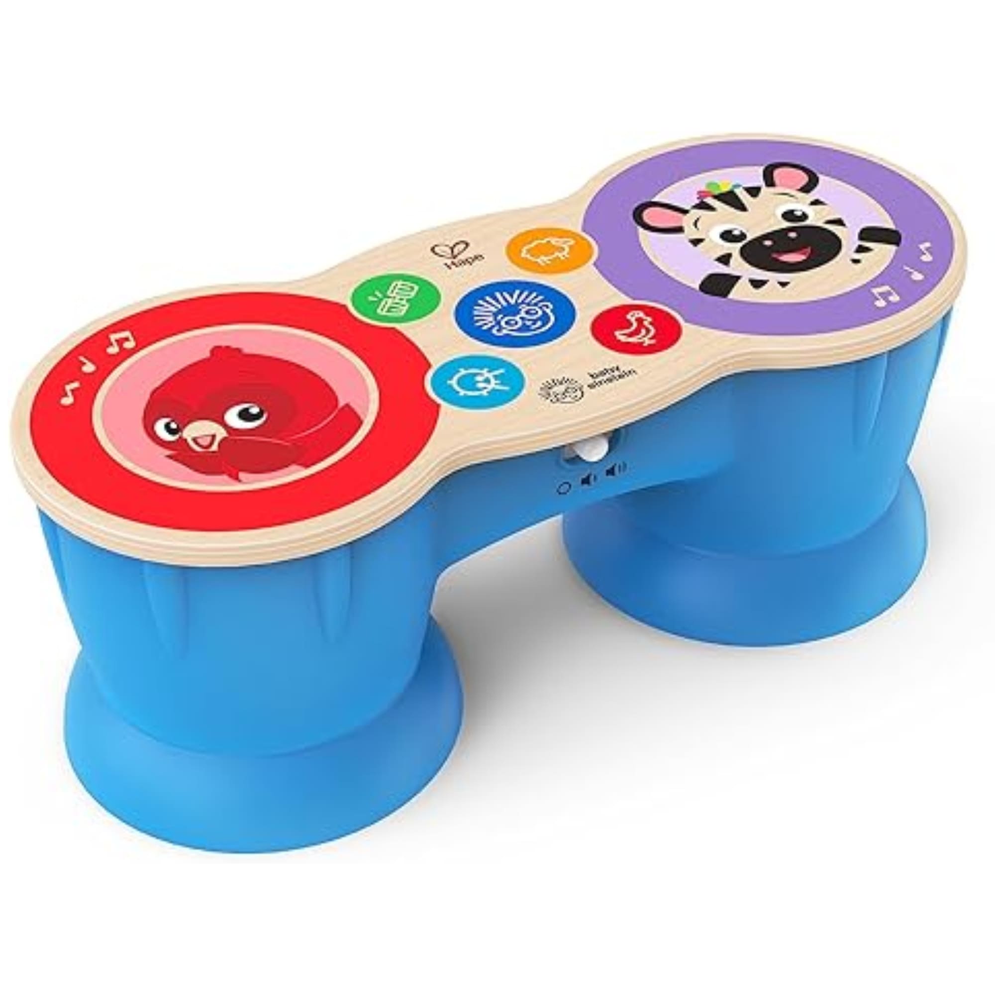 Brinquedo Bongô Tambor Musical Colorido Infantil com Som - Magic Touch - Hape Xalingo 67687