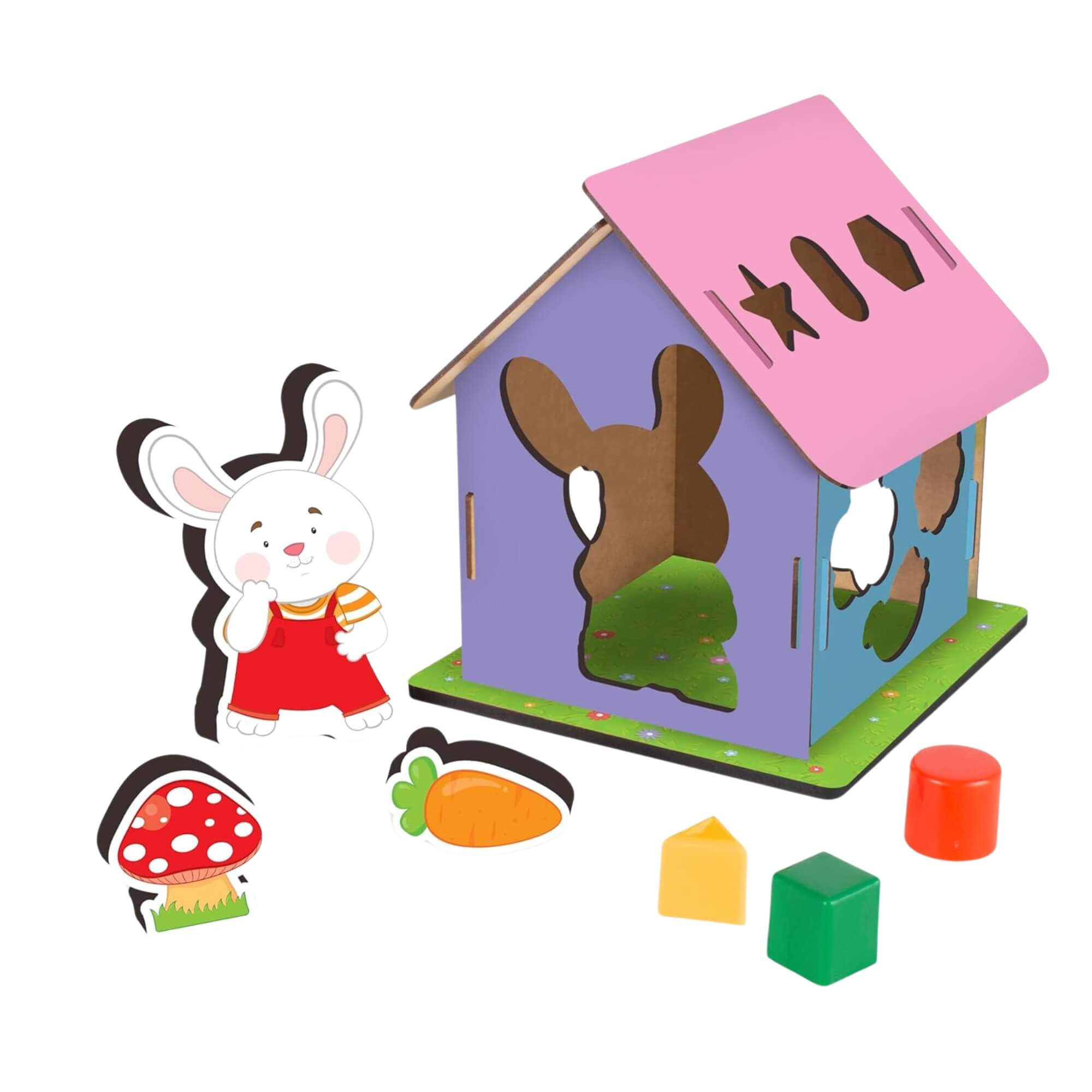 Brinquedo Jogo Casa do Tom Tom com 21 peças Bebê Encaixe as Peças Nig - 0476