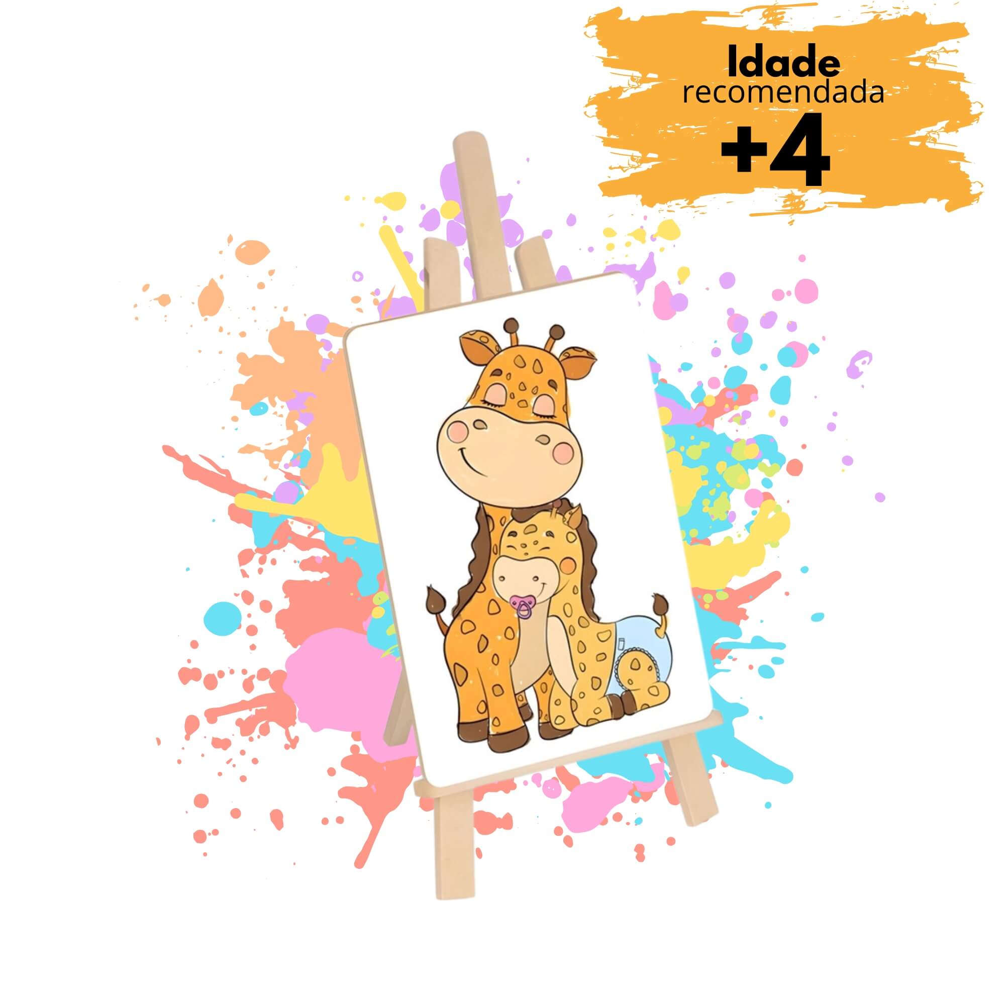 Brinquedo Infantil Kit de Pintura Infantil Mamãe & Bebê Nig - 0442