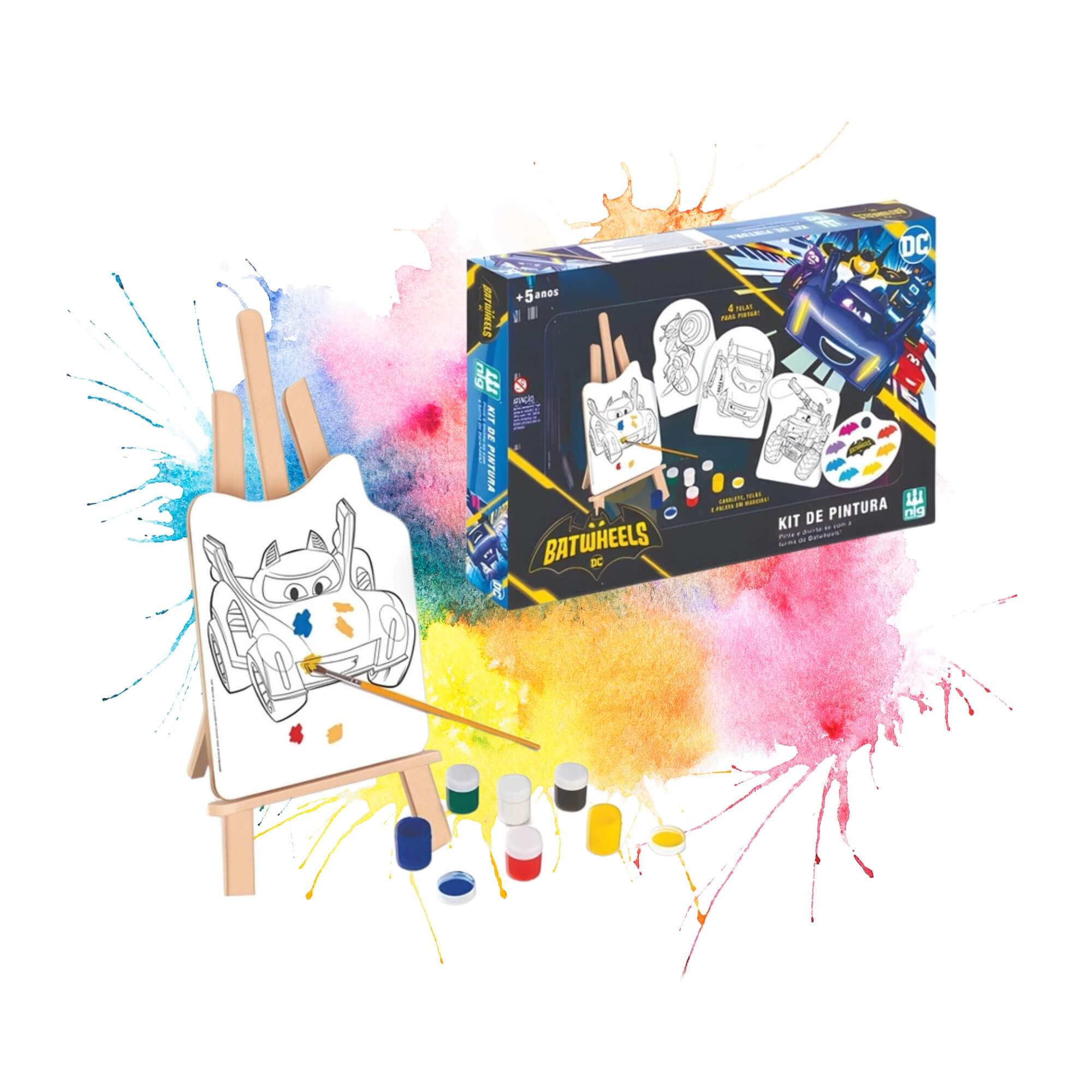 Brinquedo Kit de Pintura Infantil Batwheels Nig - 0662