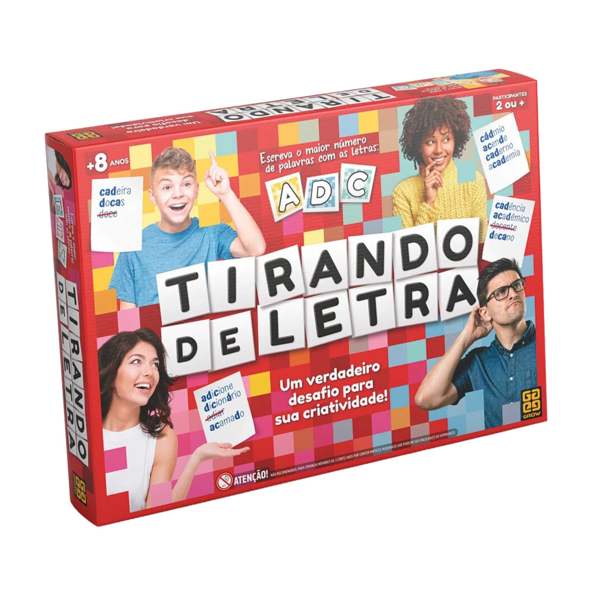 Brinquedo Infantil Jogo de Tabuleiro Tirando de Letra Grow - 03447