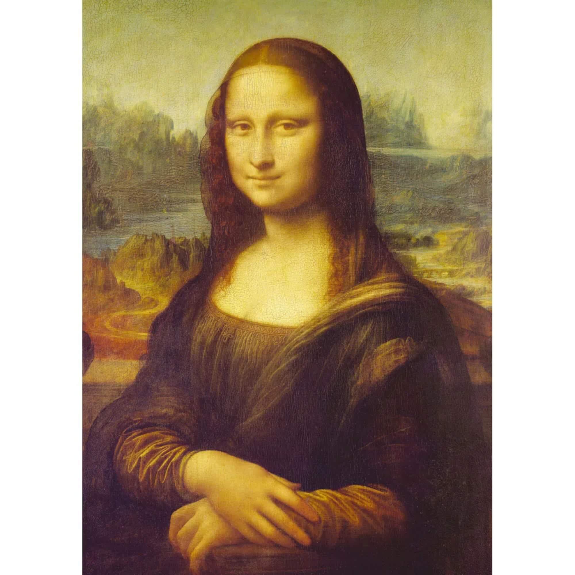 Brinquedo Infantil Quebra-Cabeça Puzzle Monalisa 1000 Peças Grow - 03089
