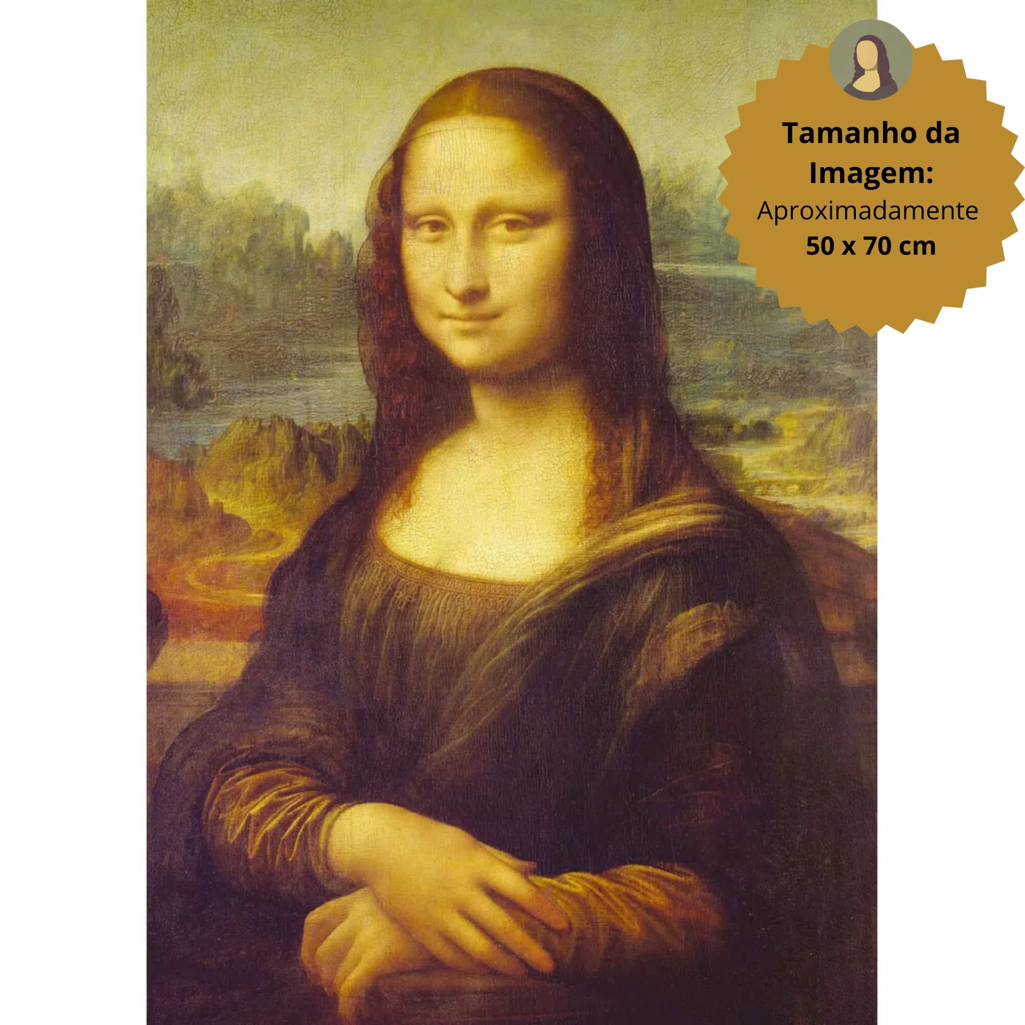 Brinquedo Infantil Quebra-Cabeça Puzzle Monalisa 1000 Peças Grow - 03089