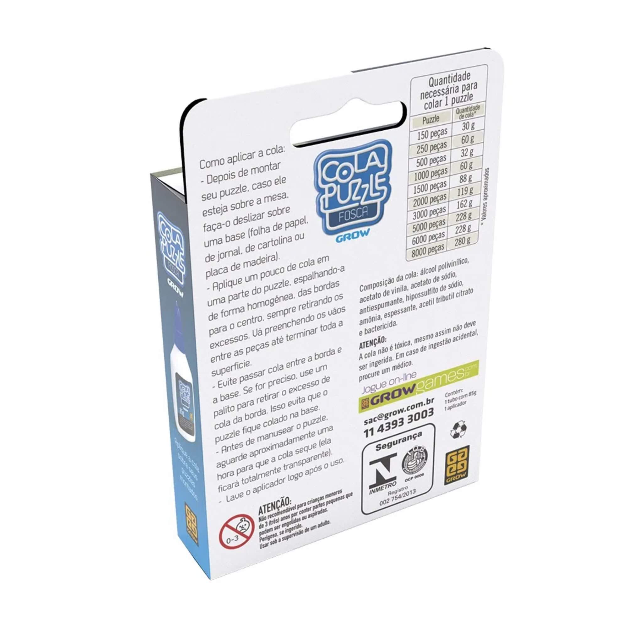 Cola Puzzle Quebra Cabeça Fosca Grow - 01430