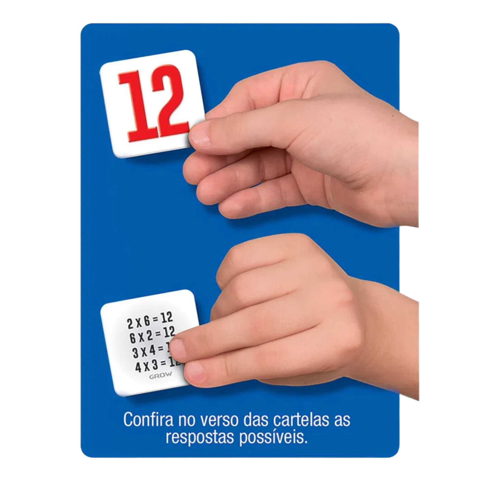 Brinquedo Infantil Jogo de Tabuleiro Pega Pega Tabuada Grow - 01467