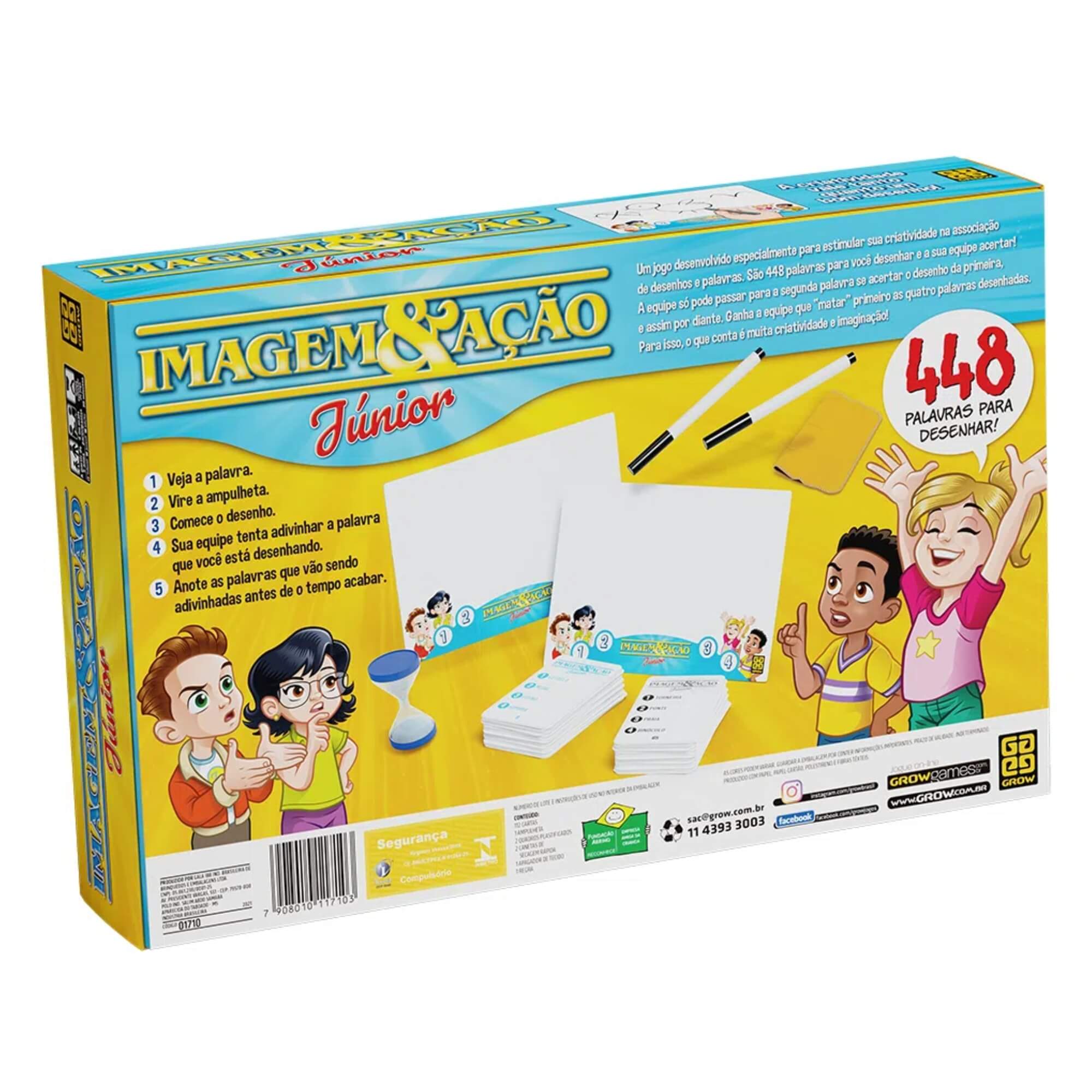 Brinquedo Infantil Jogo de Desenho e Adivinhação Imagem e Ação Junior Grow - 01710